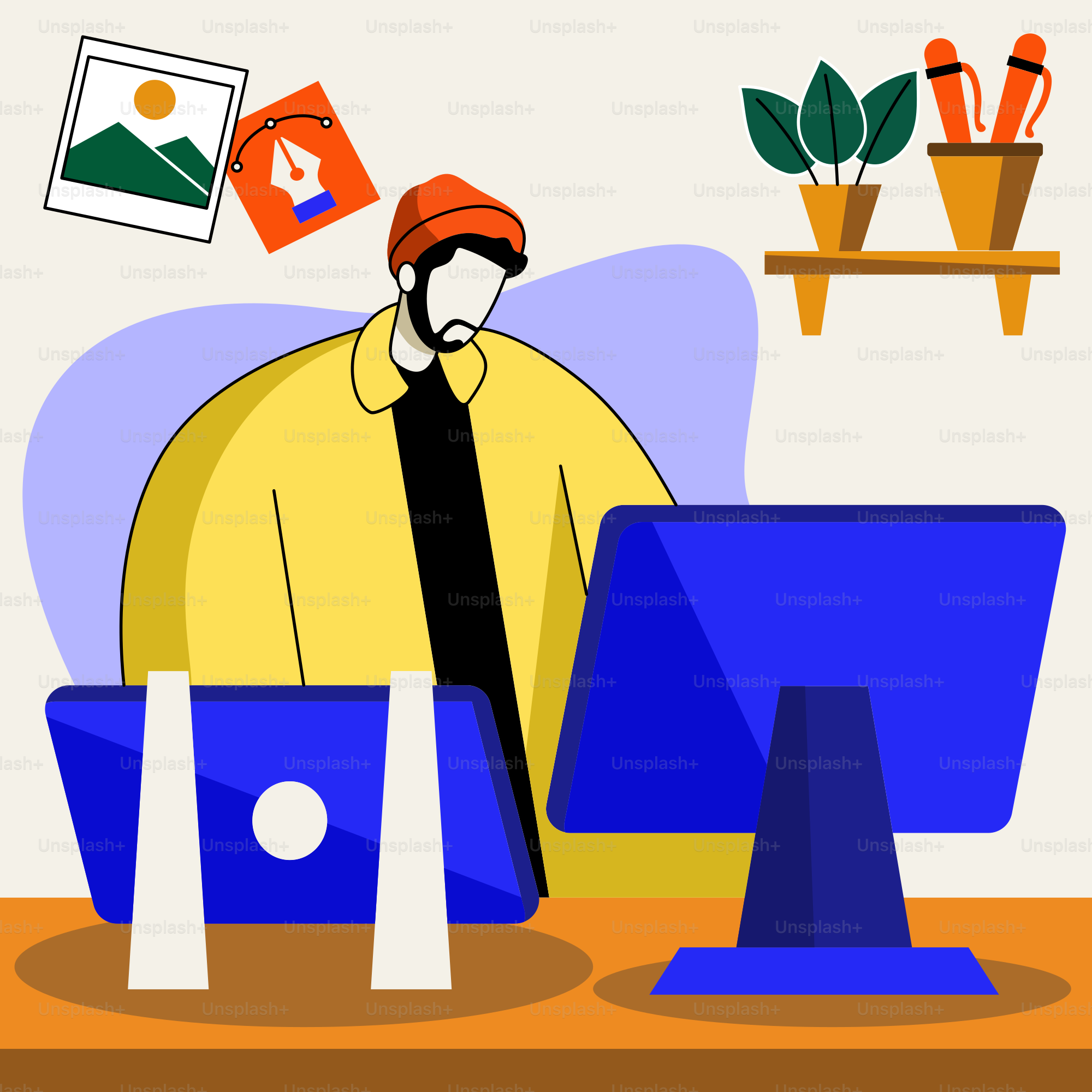 A man sitting at a desk in front of a computer