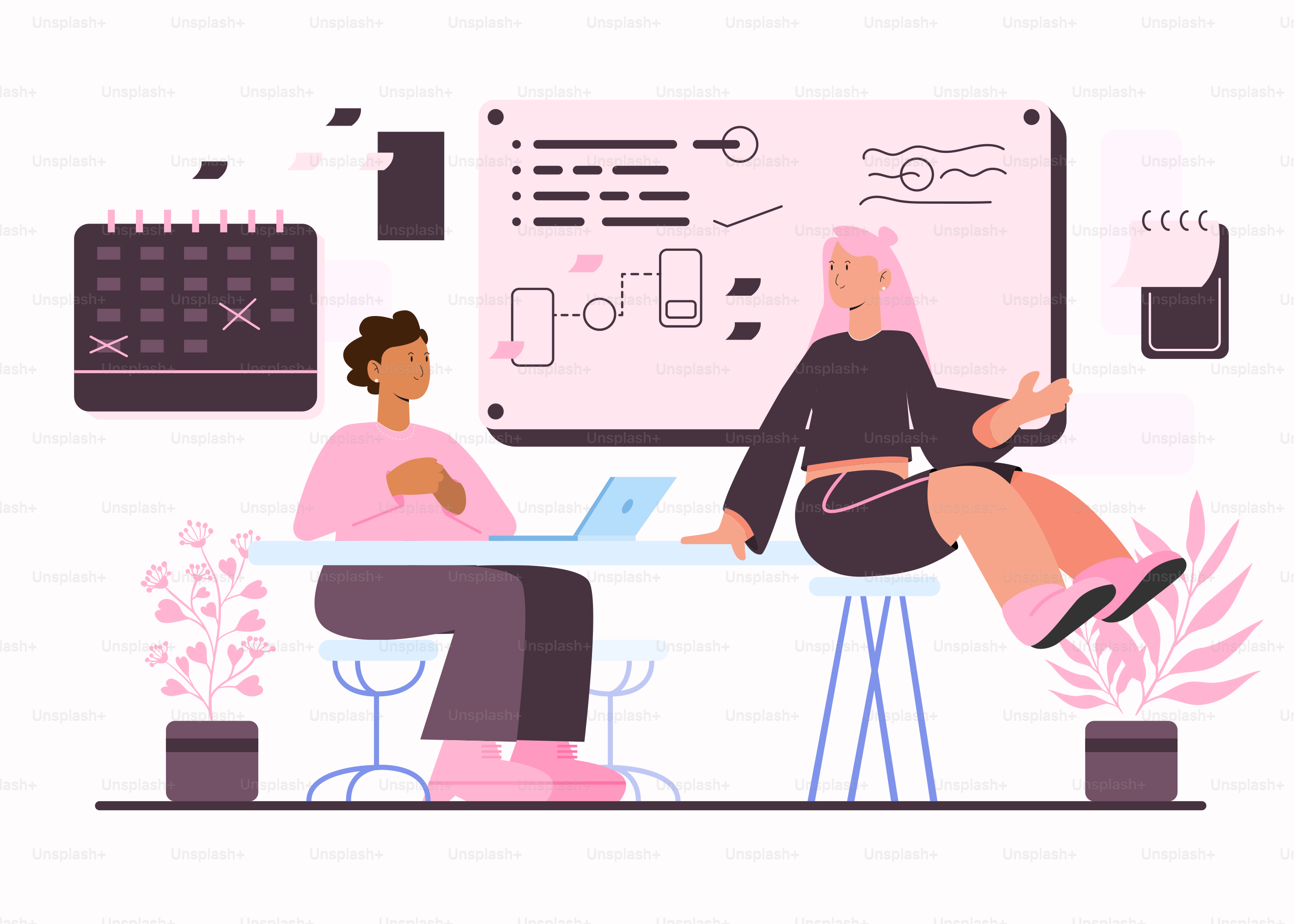 A couple of people sitting at a table