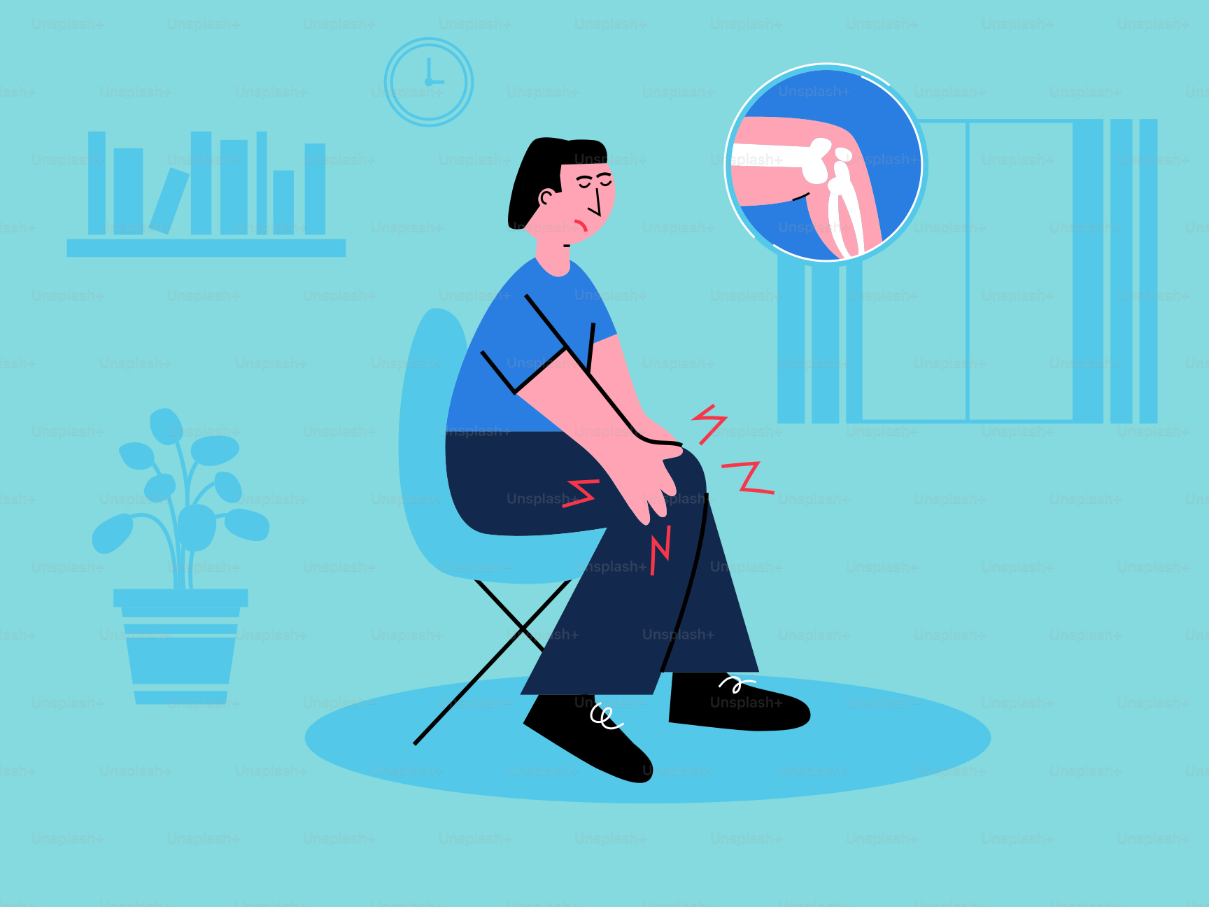 Un homme assis sur une chaise avec un bras cassé