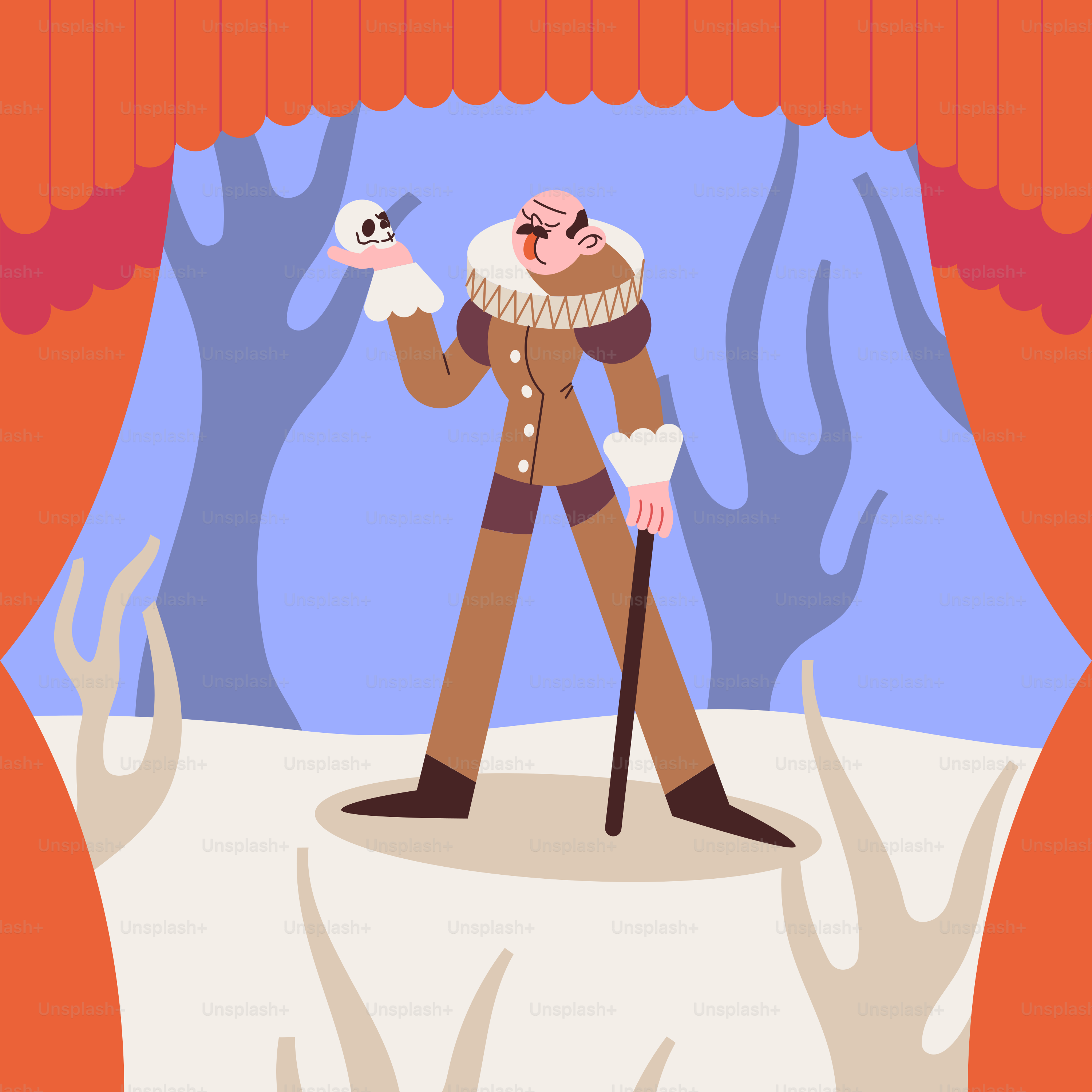 A man standing on a stage holding a bird