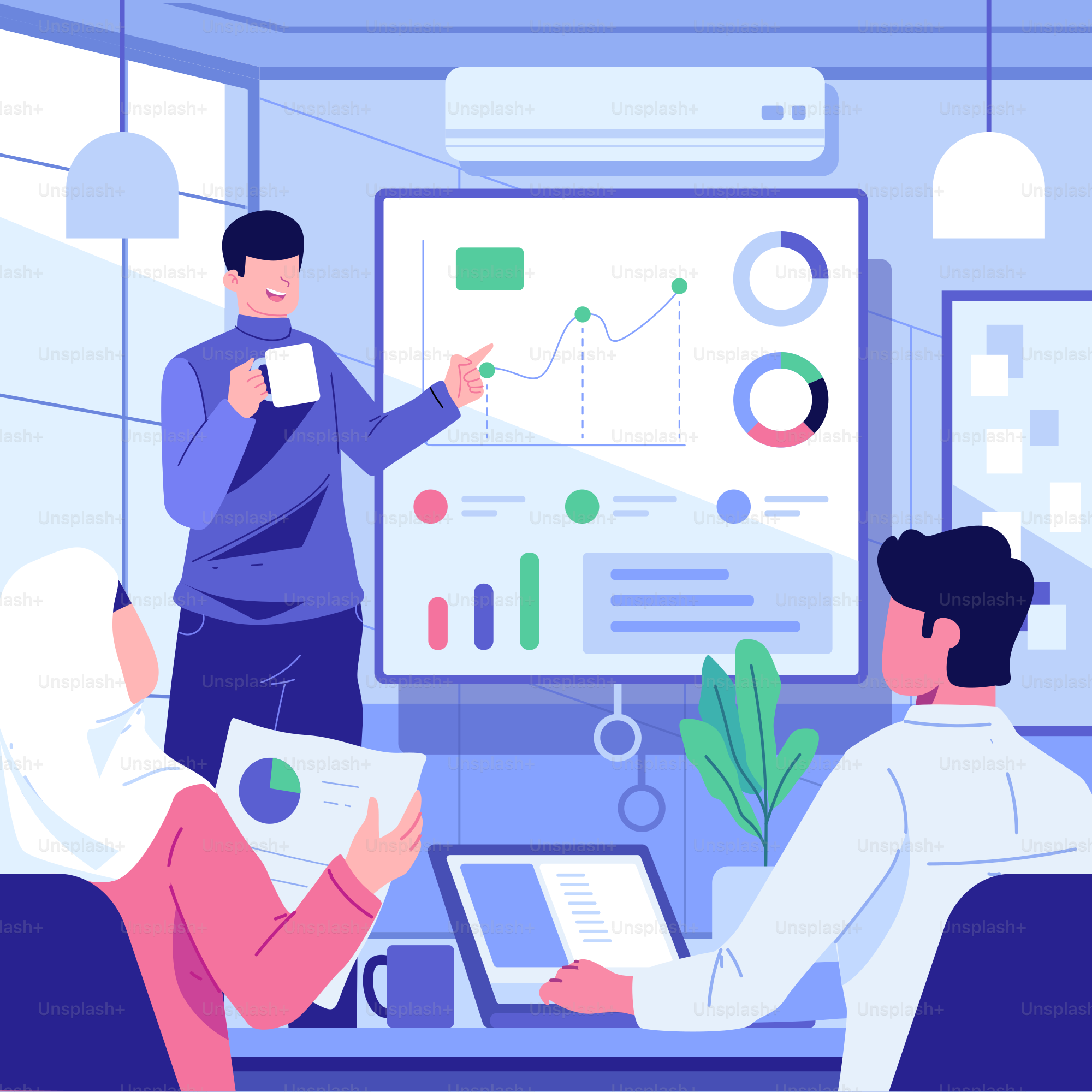 A group of people sitting around a table