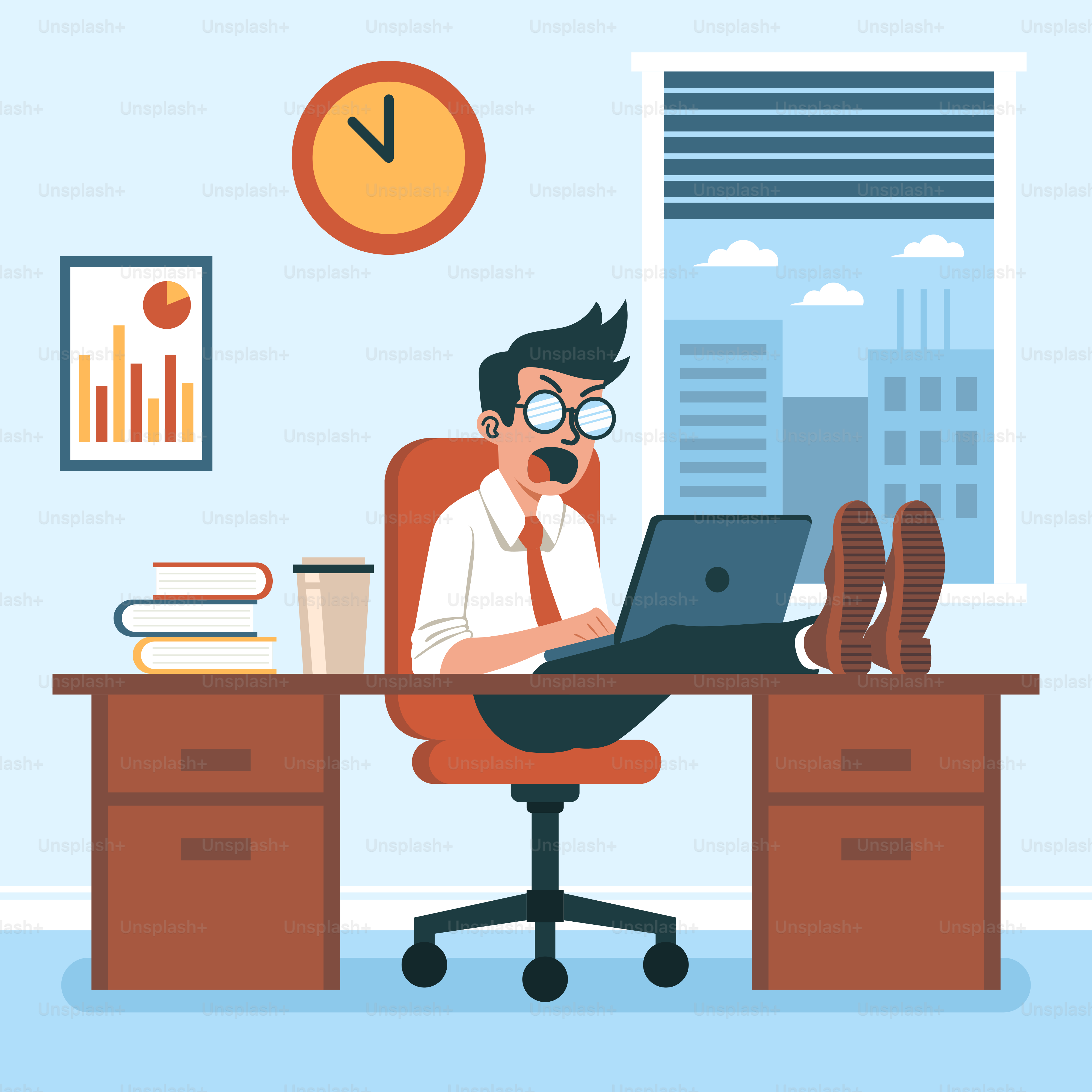 A man sitting at a desk with a laptop