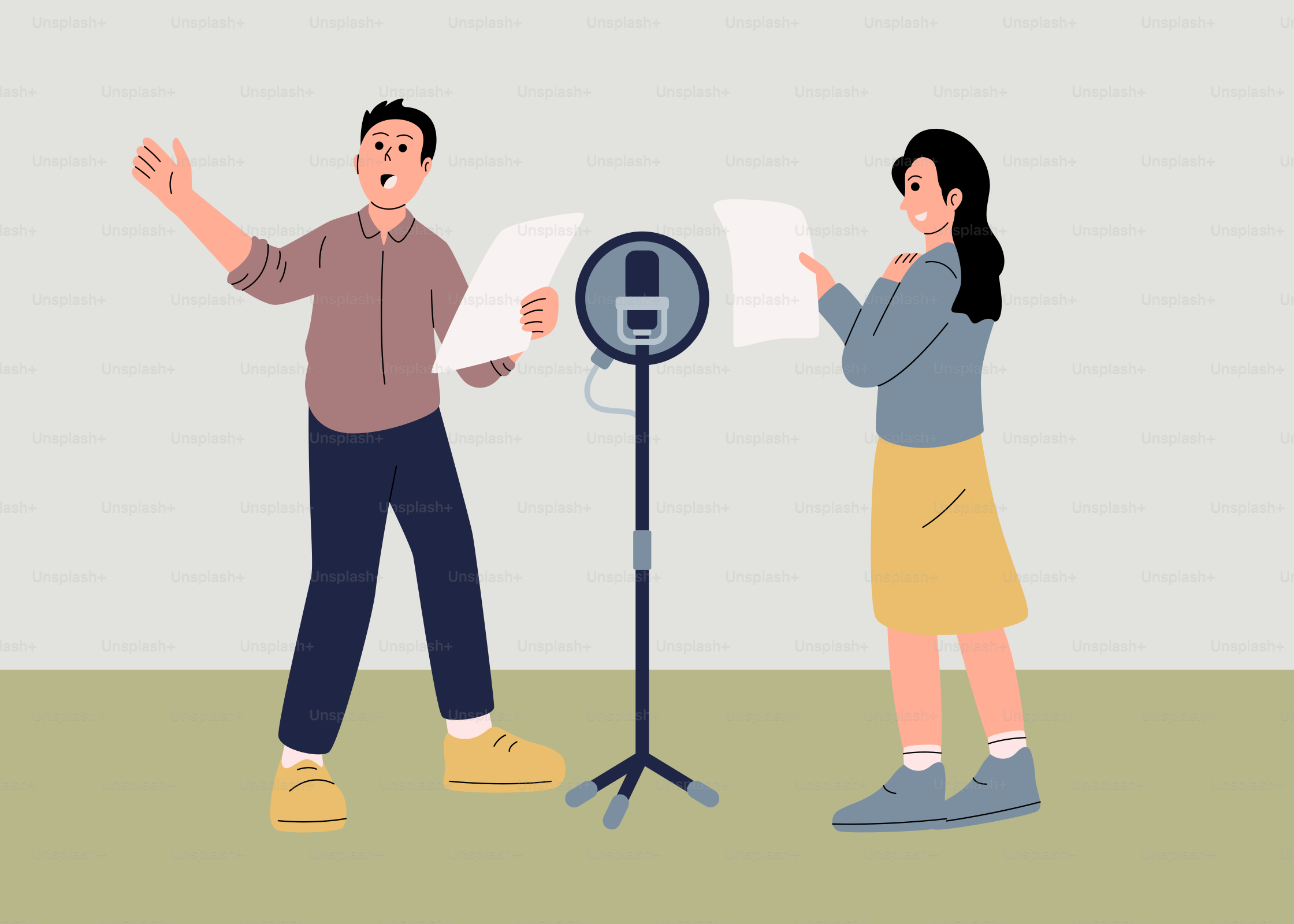 A man and a woman dancing on a stage vector – Art Image on Unsplash