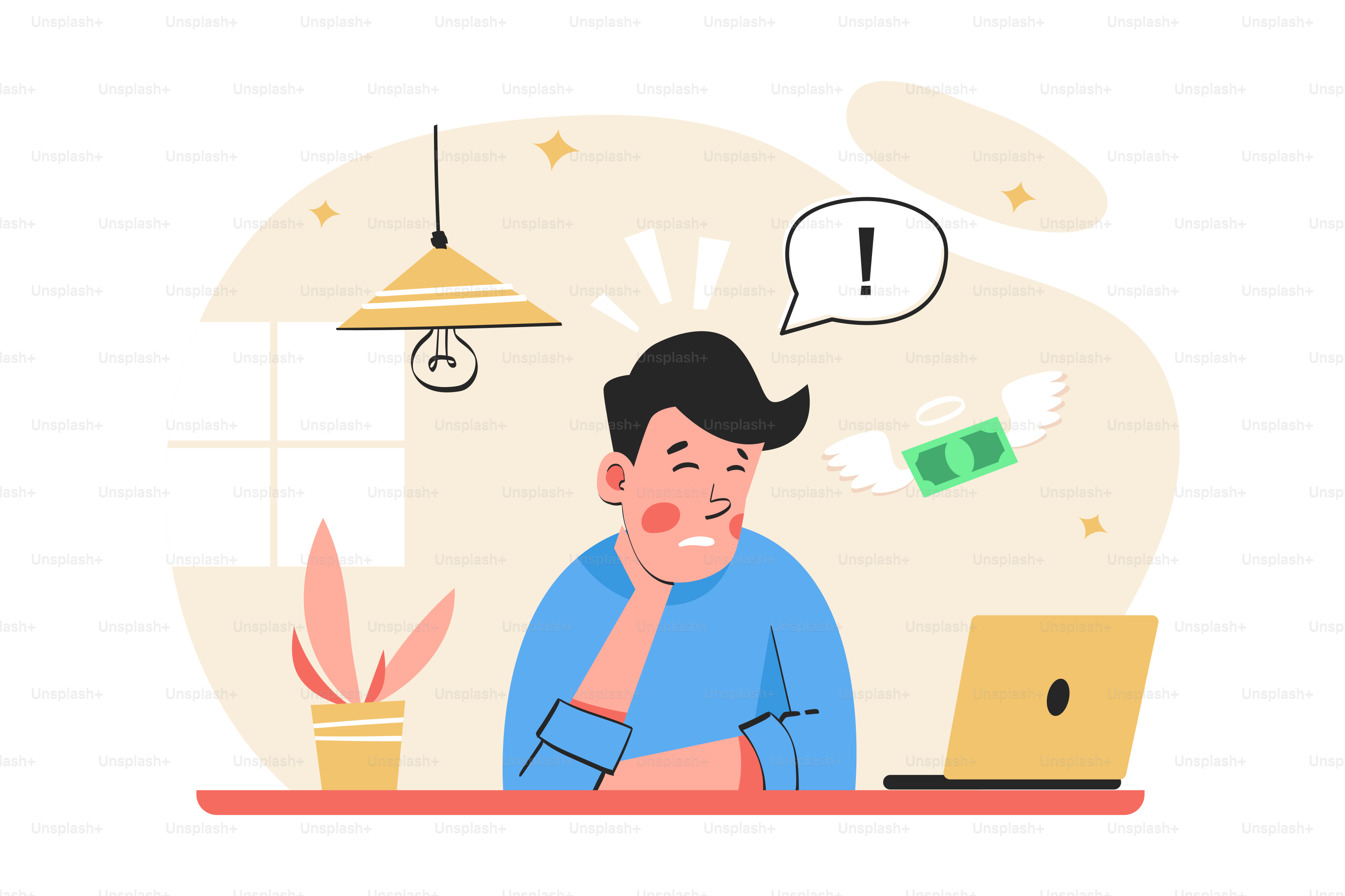 노트북 컴퓨터 앞에 앉아 있는 남자