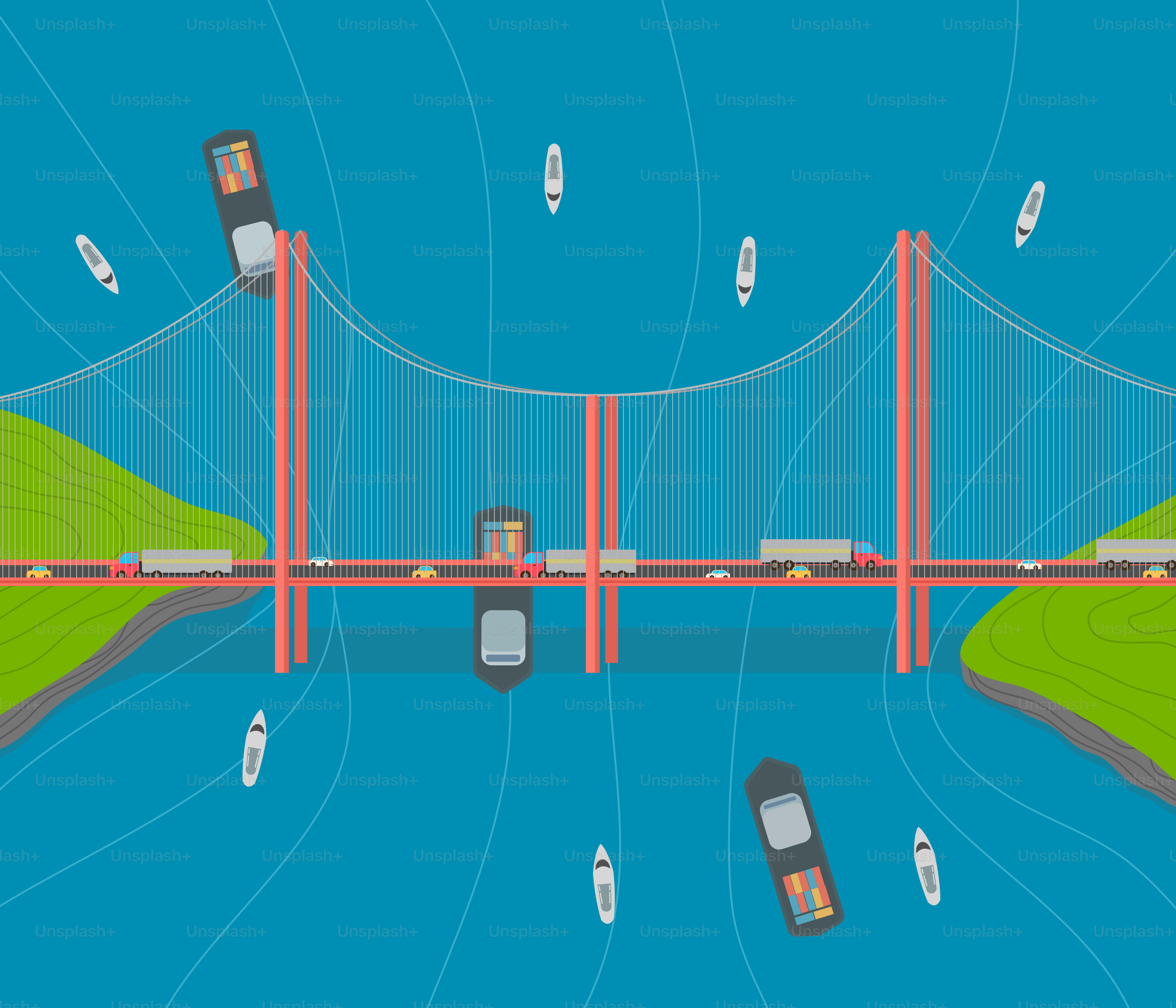 A bridge over a body of water with cars on it