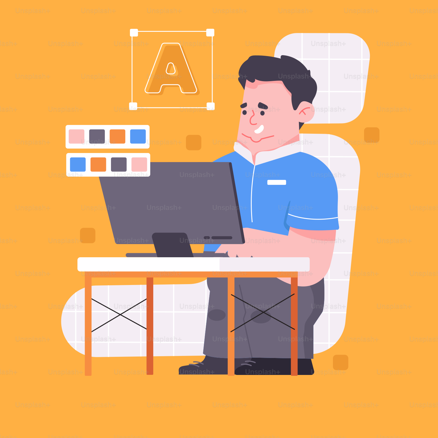 Un hombre sentado frente a un ordenador portátil