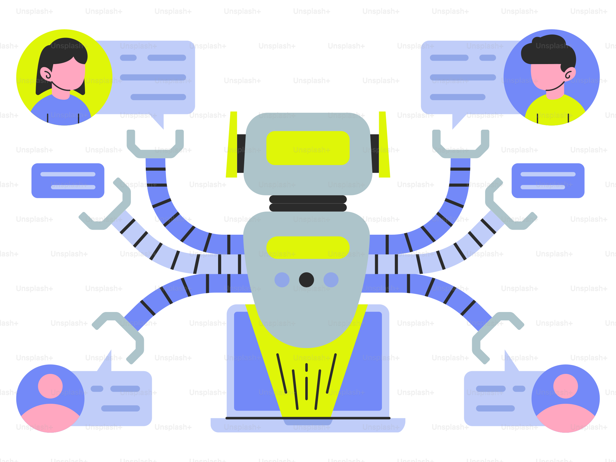 Ai Agent Illustrations | Download vector on Unsplash