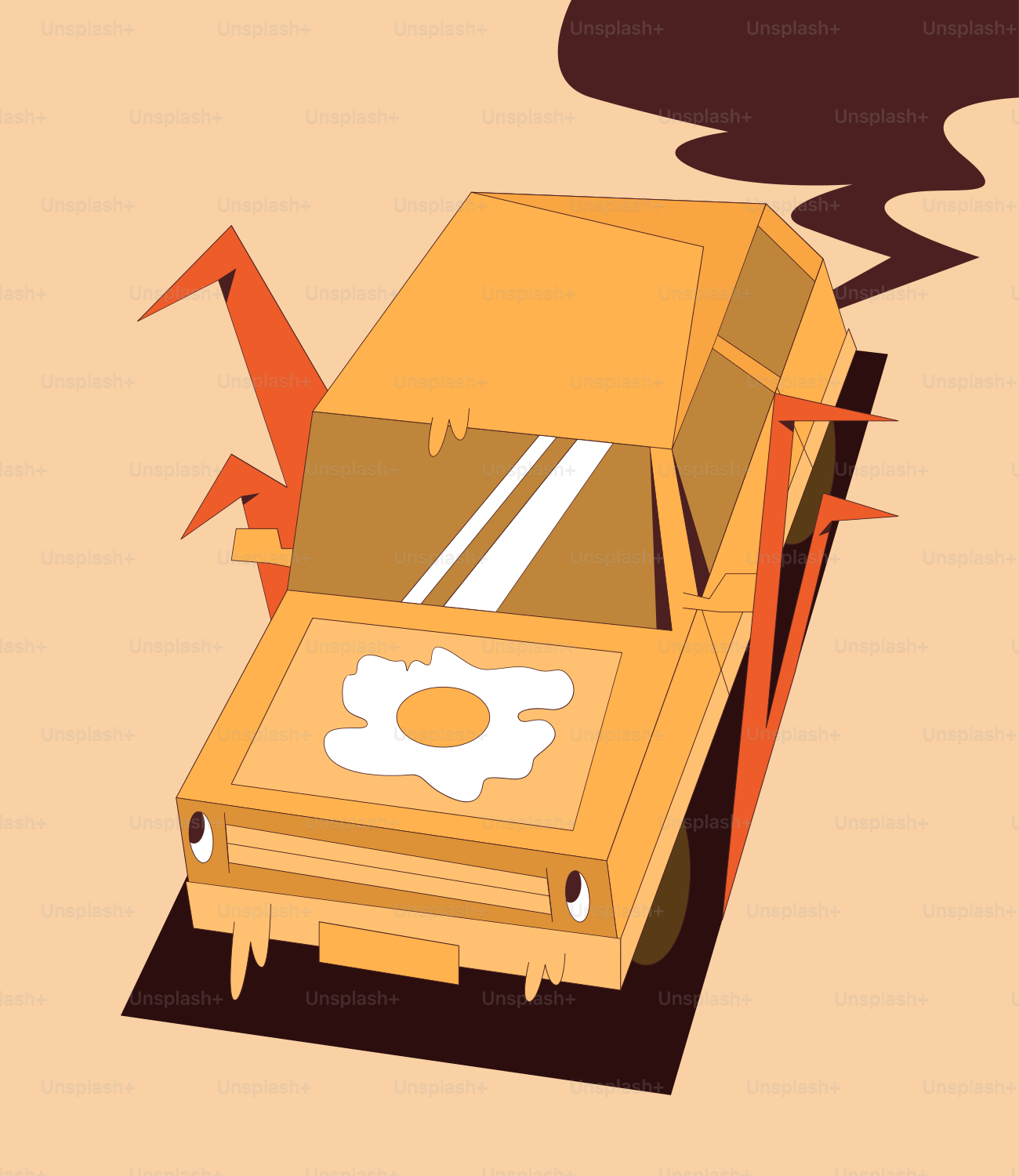 An illustration of a box with a gear inside of it