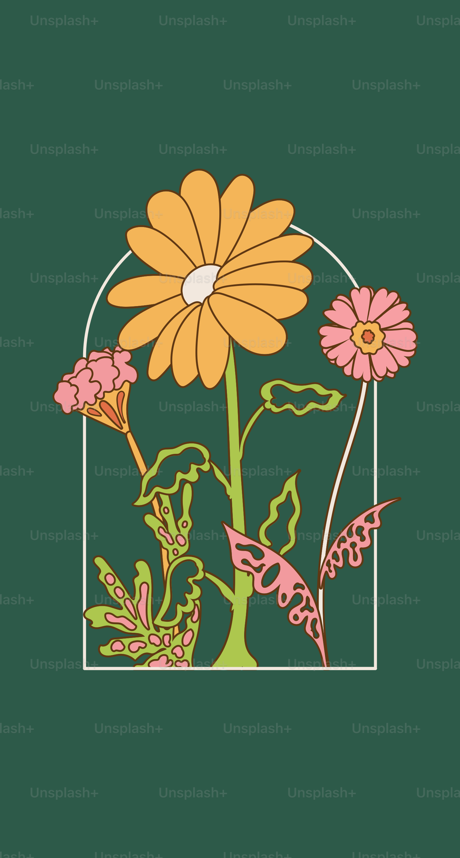 A picture of a flower with a green background