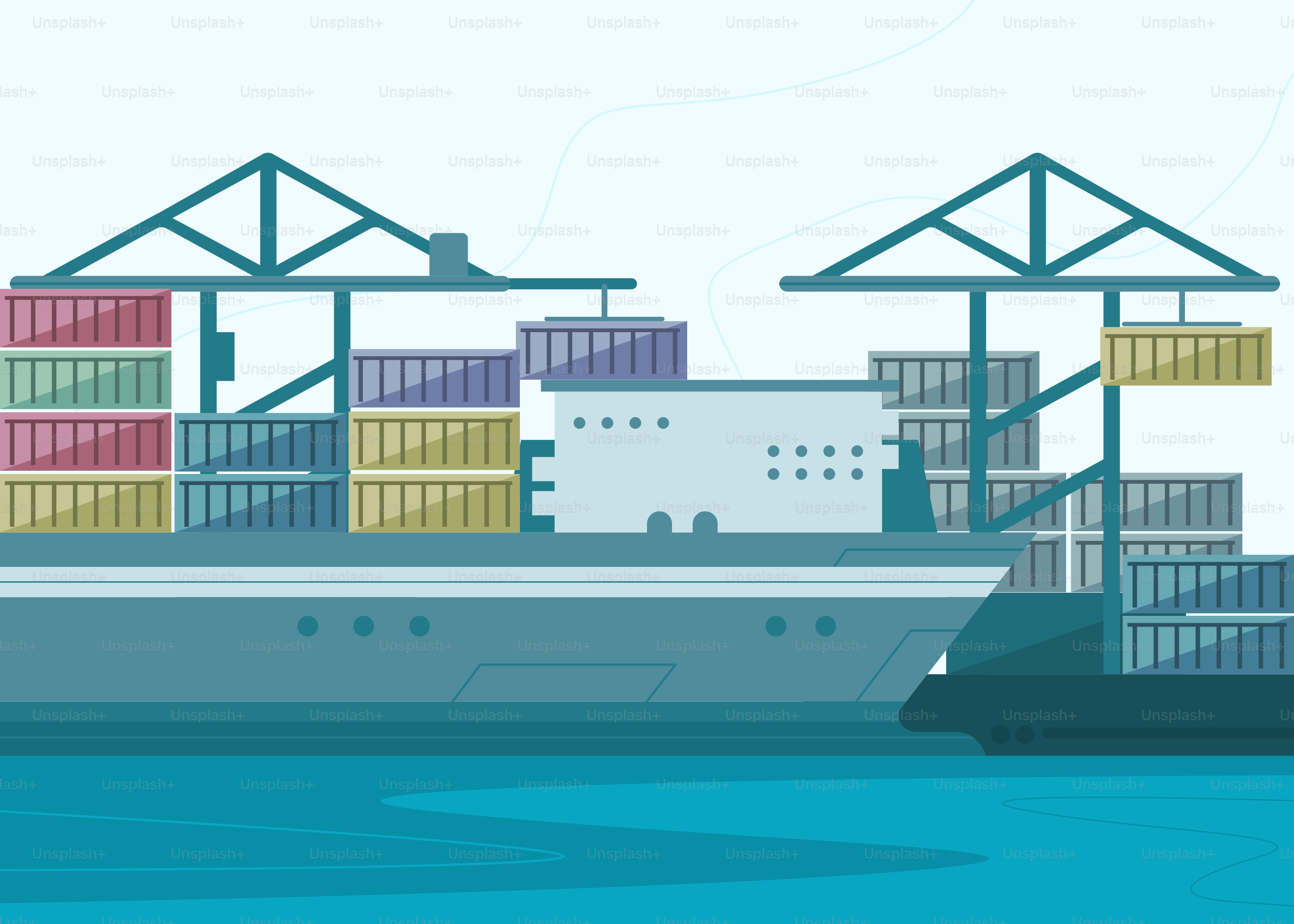 A large ship with a lot of containers on it