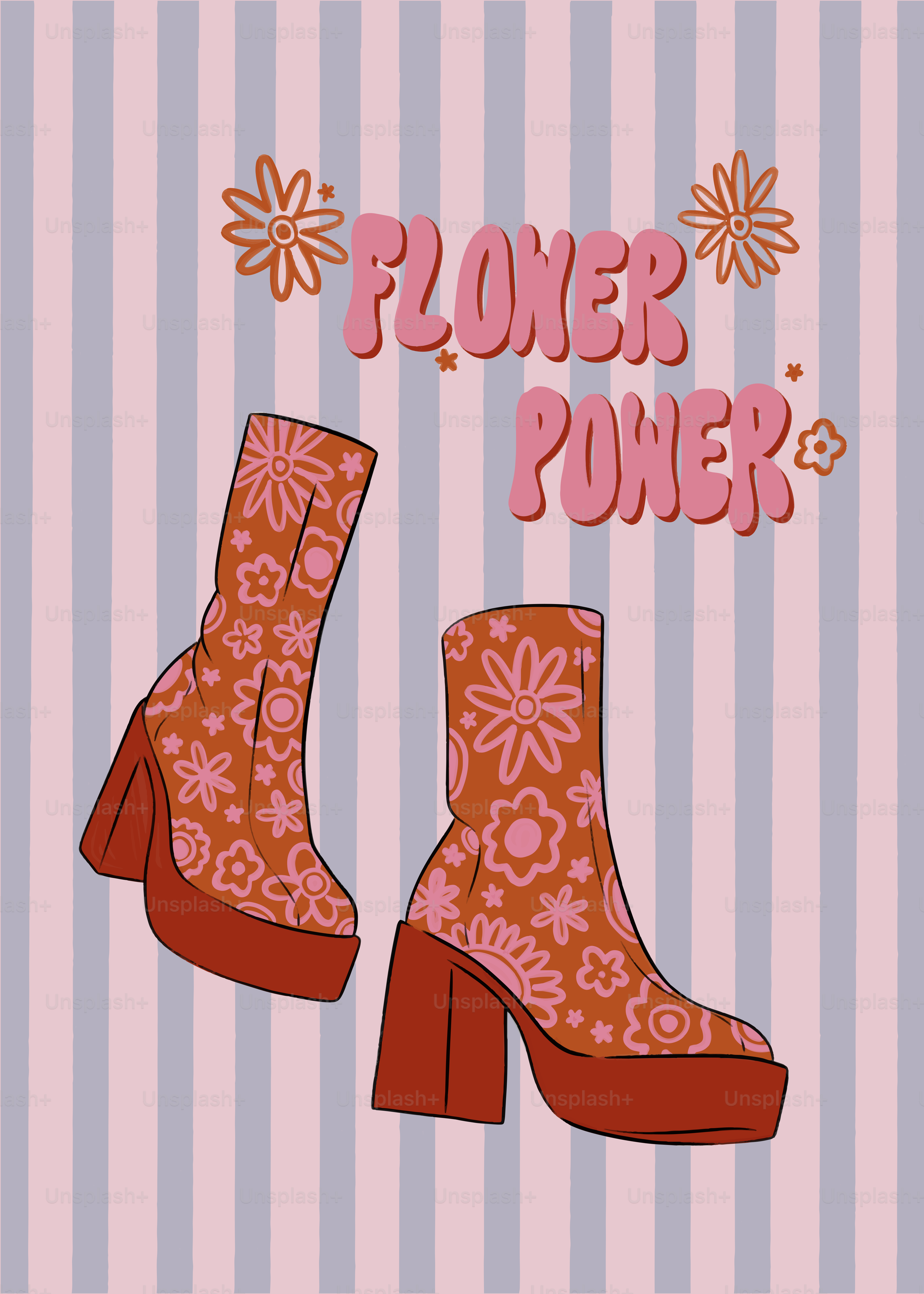 Una foto de un par de botas rosas