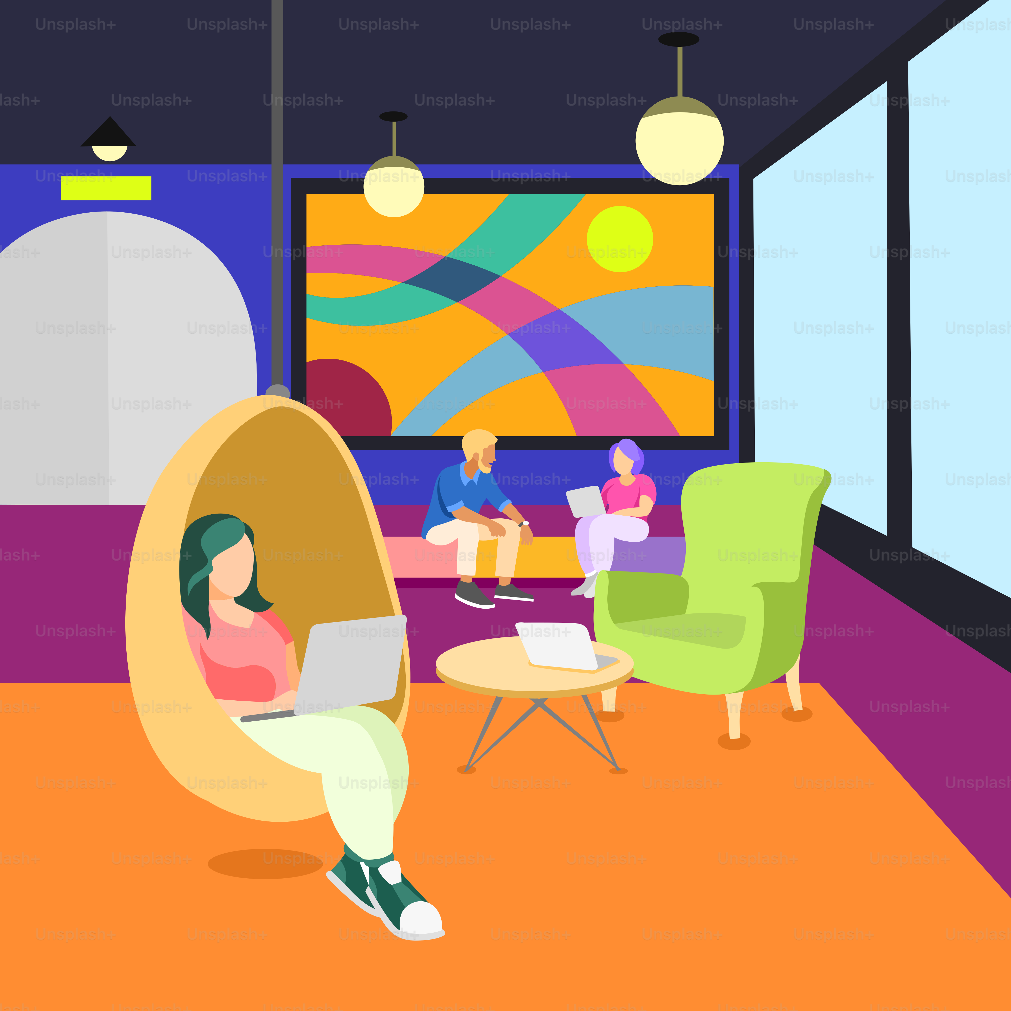 Une personne assise dans une pièce avec un ordinateur portable