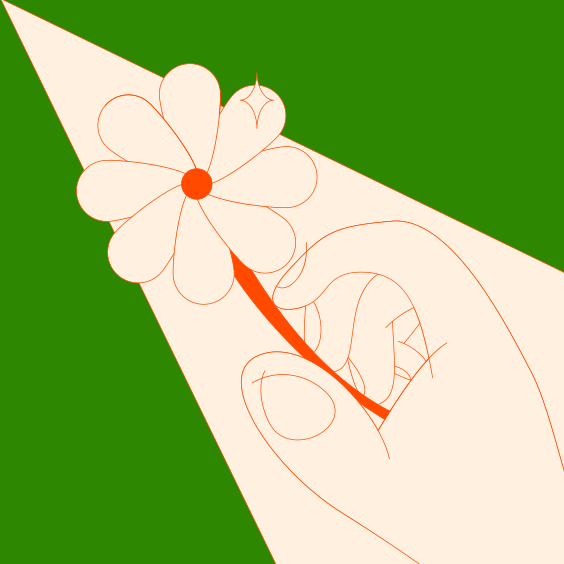 Un dessin d'une main tenant une fleur vectoriel – Image de Fleur sur  Unsplash, image size:3000x3000