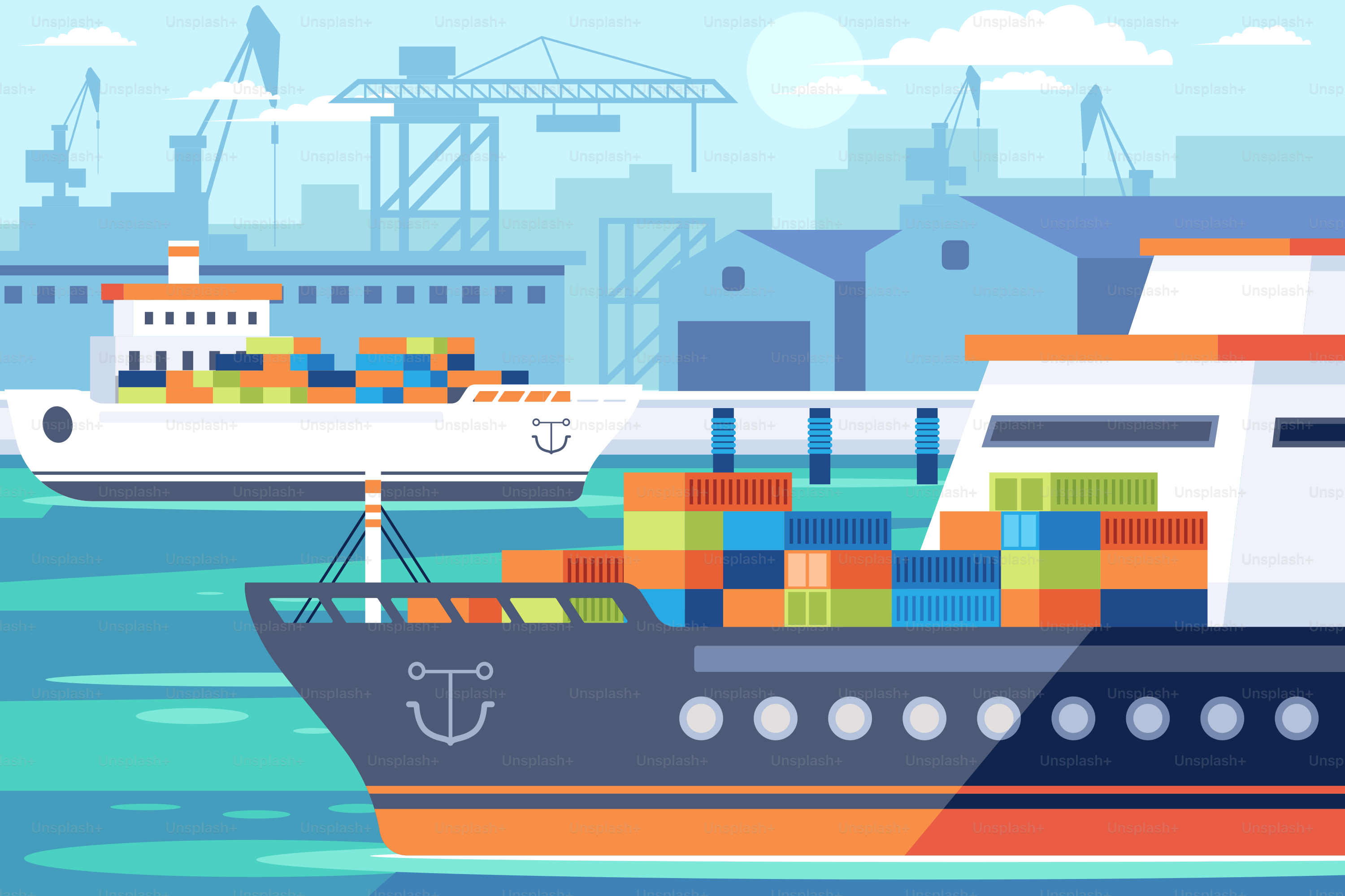 A large boat floating on top of a body of water