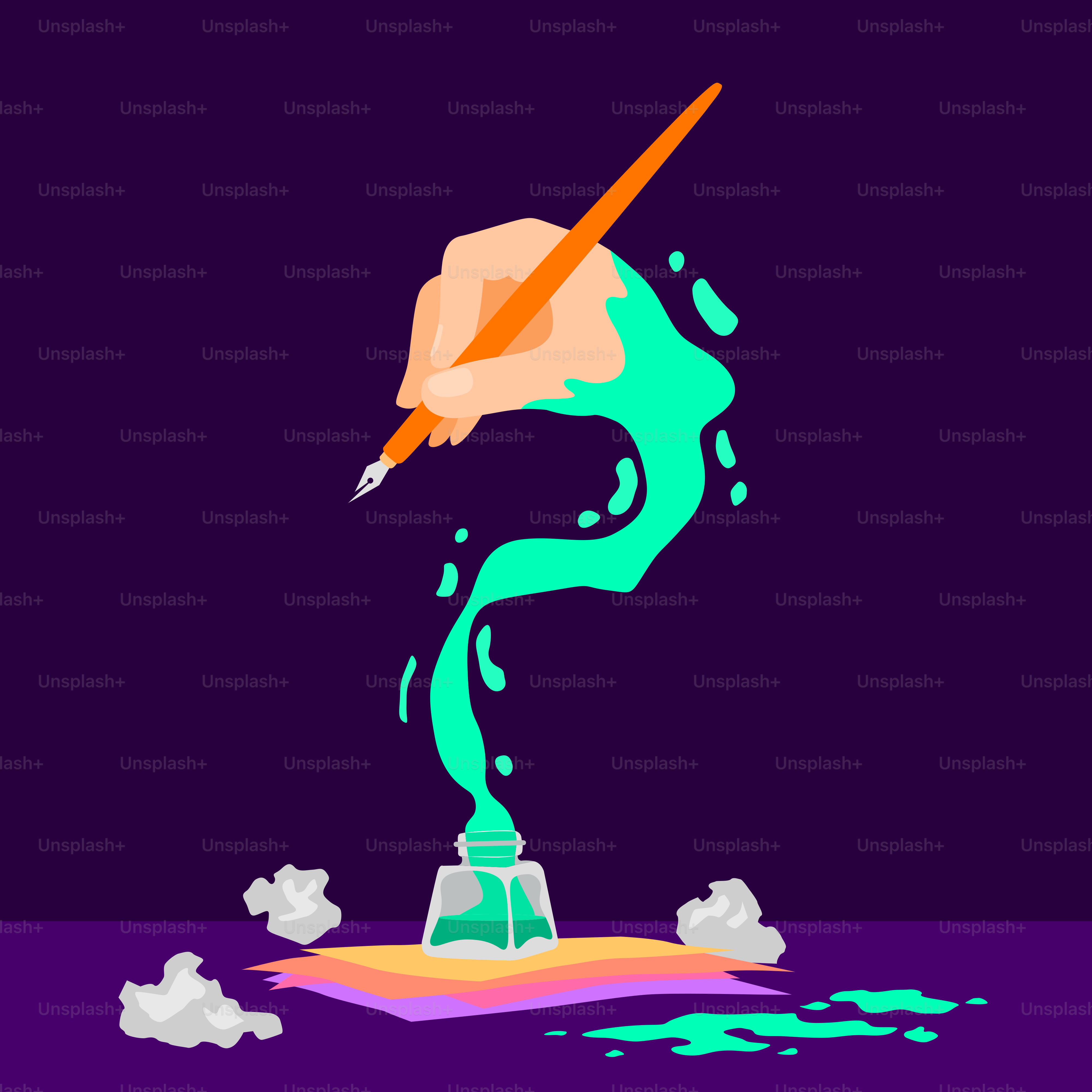 A person writing on a piece of paper with a pen