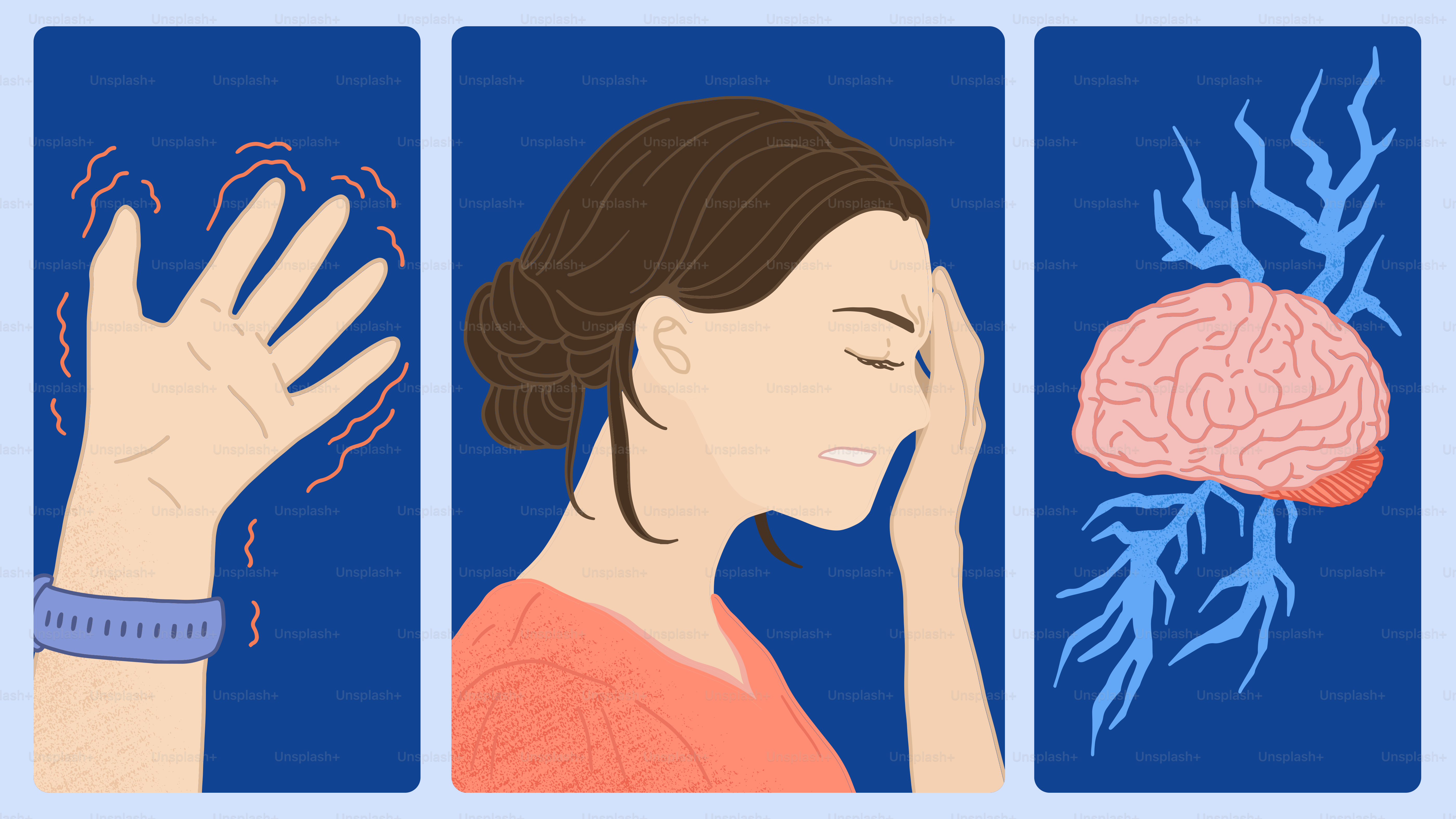 A woman holding her hand up to her ear