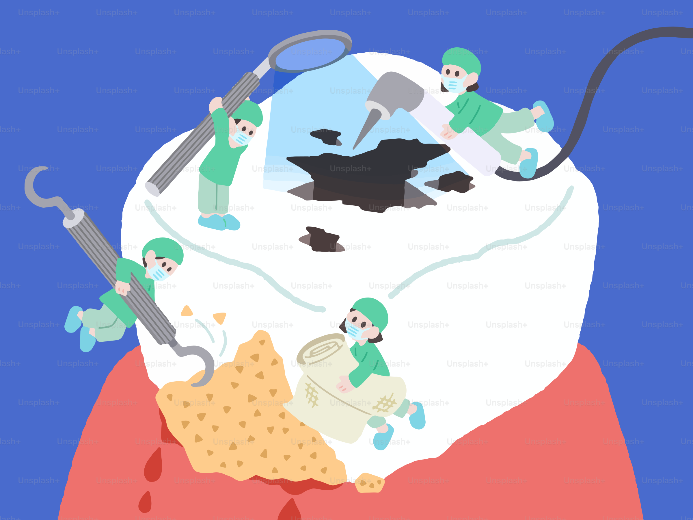 A picture of a cake with a bunch of people on it