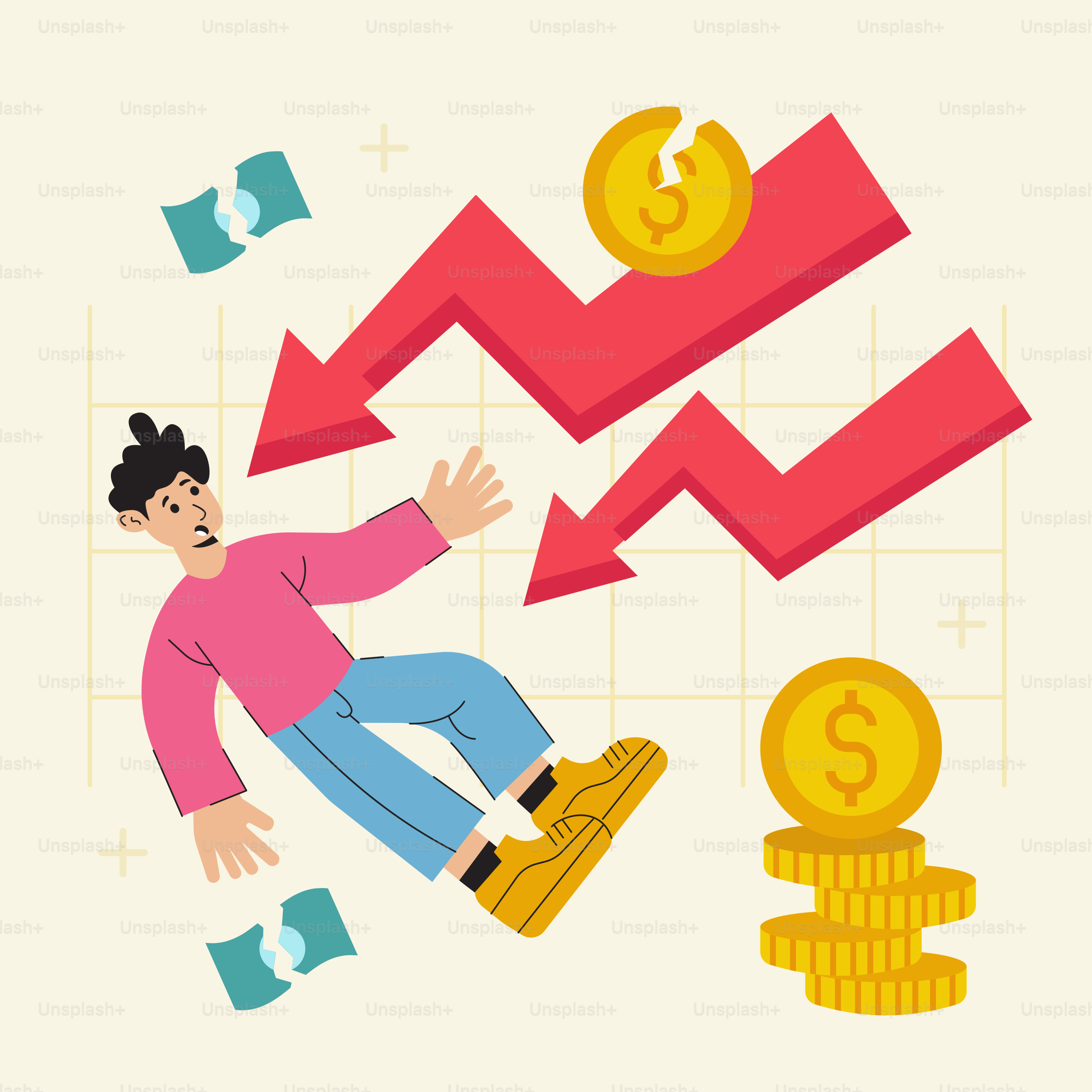 Un hombre sentado encima de un montón de dinero