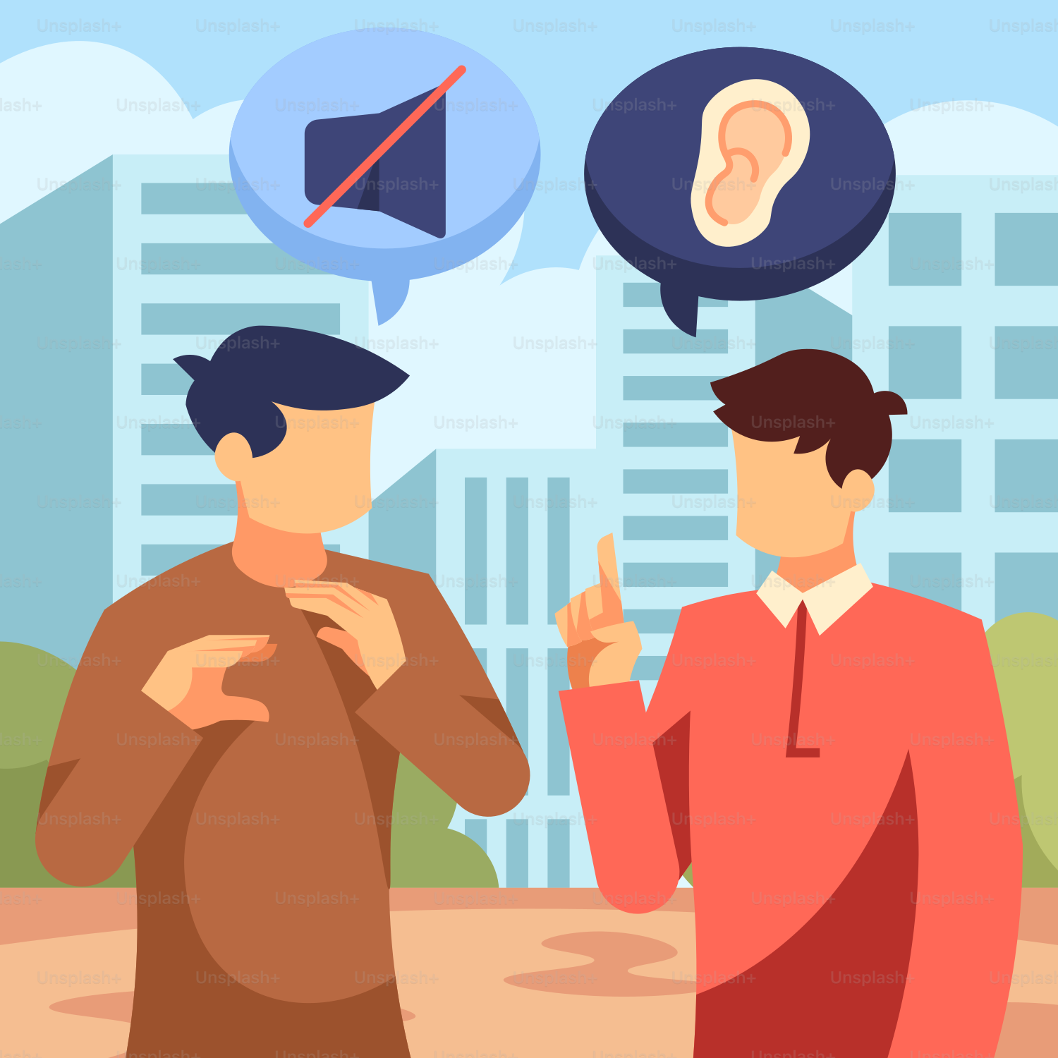 Un par de hombres parados uno al lado del otro