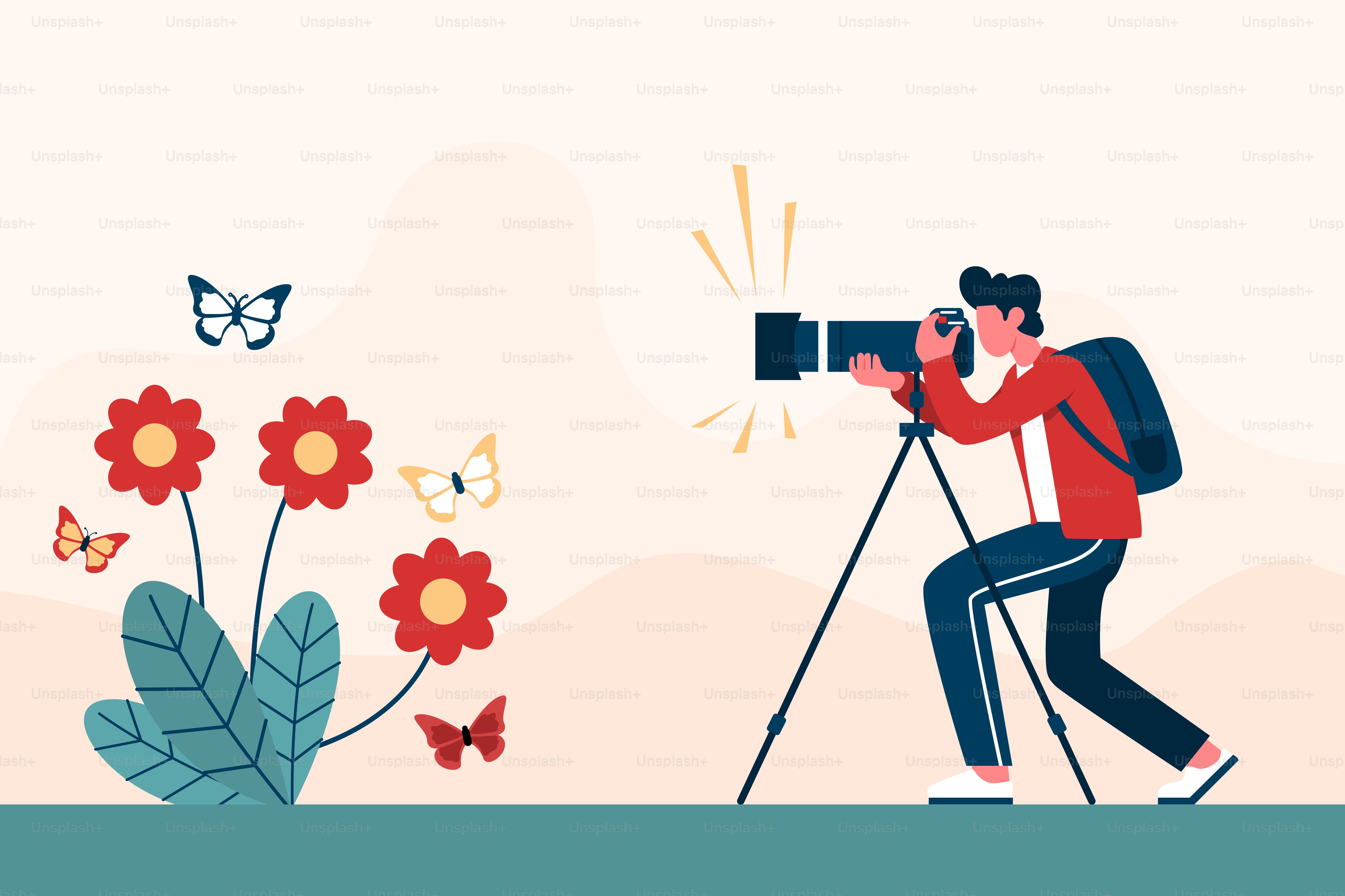 A man taking a picture with a camera