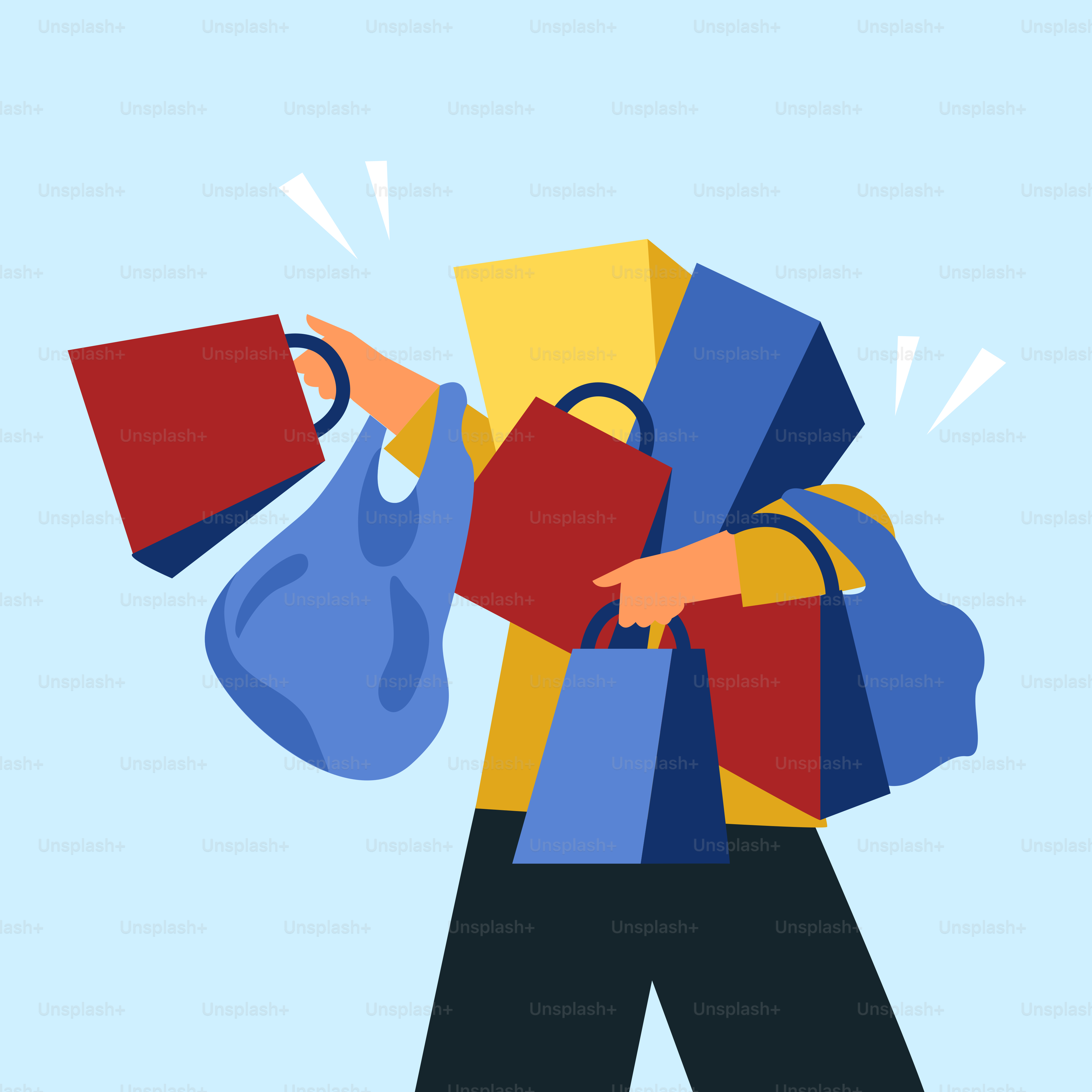 A person with a backpack and a bag