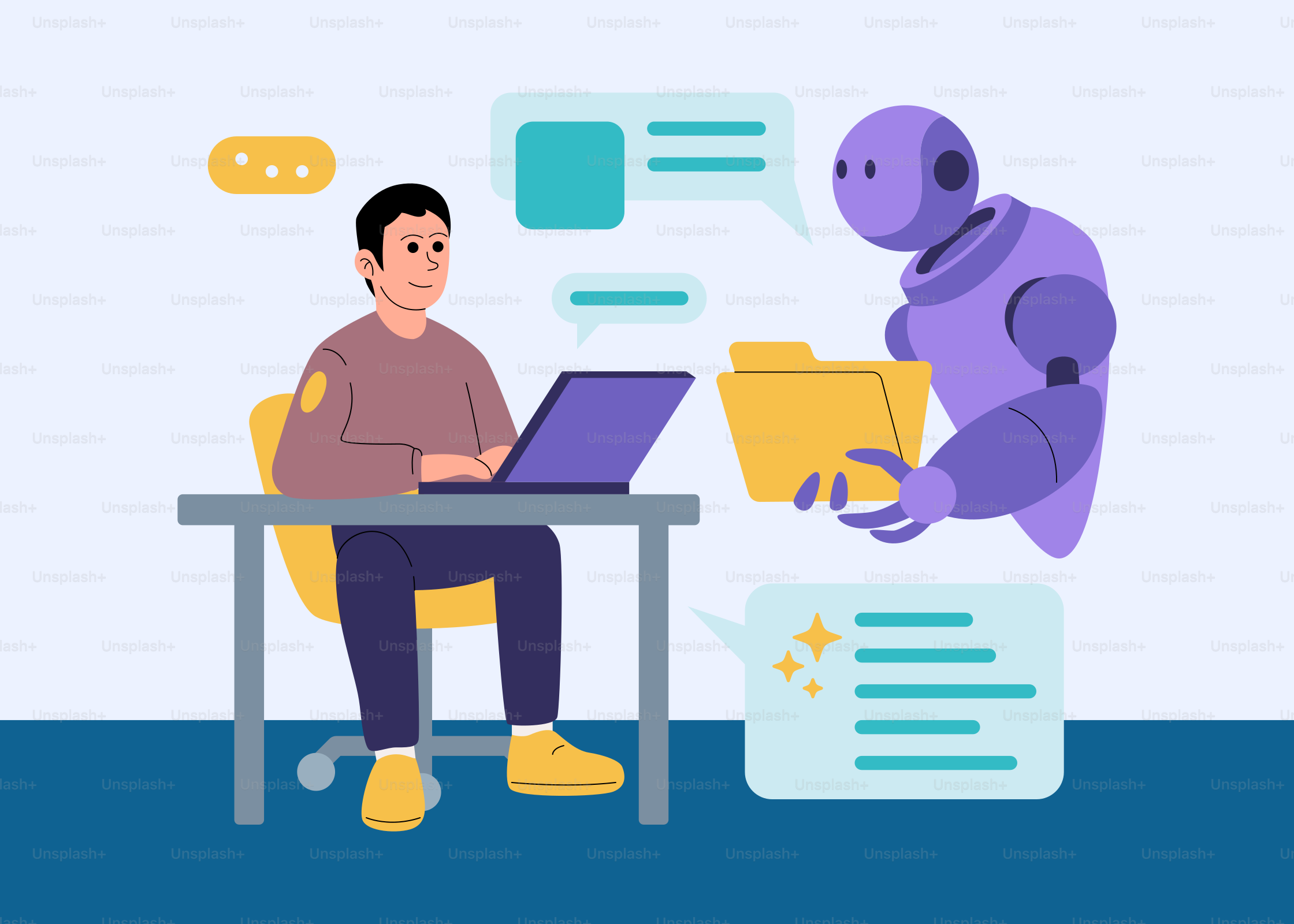 A man sitting in front of a laptop computer