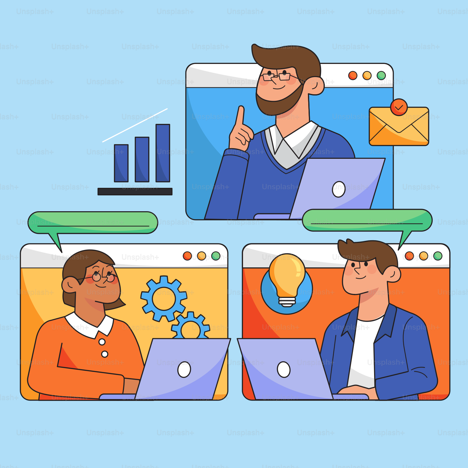 Un hombre sentado en un escritorio frente a un portátil