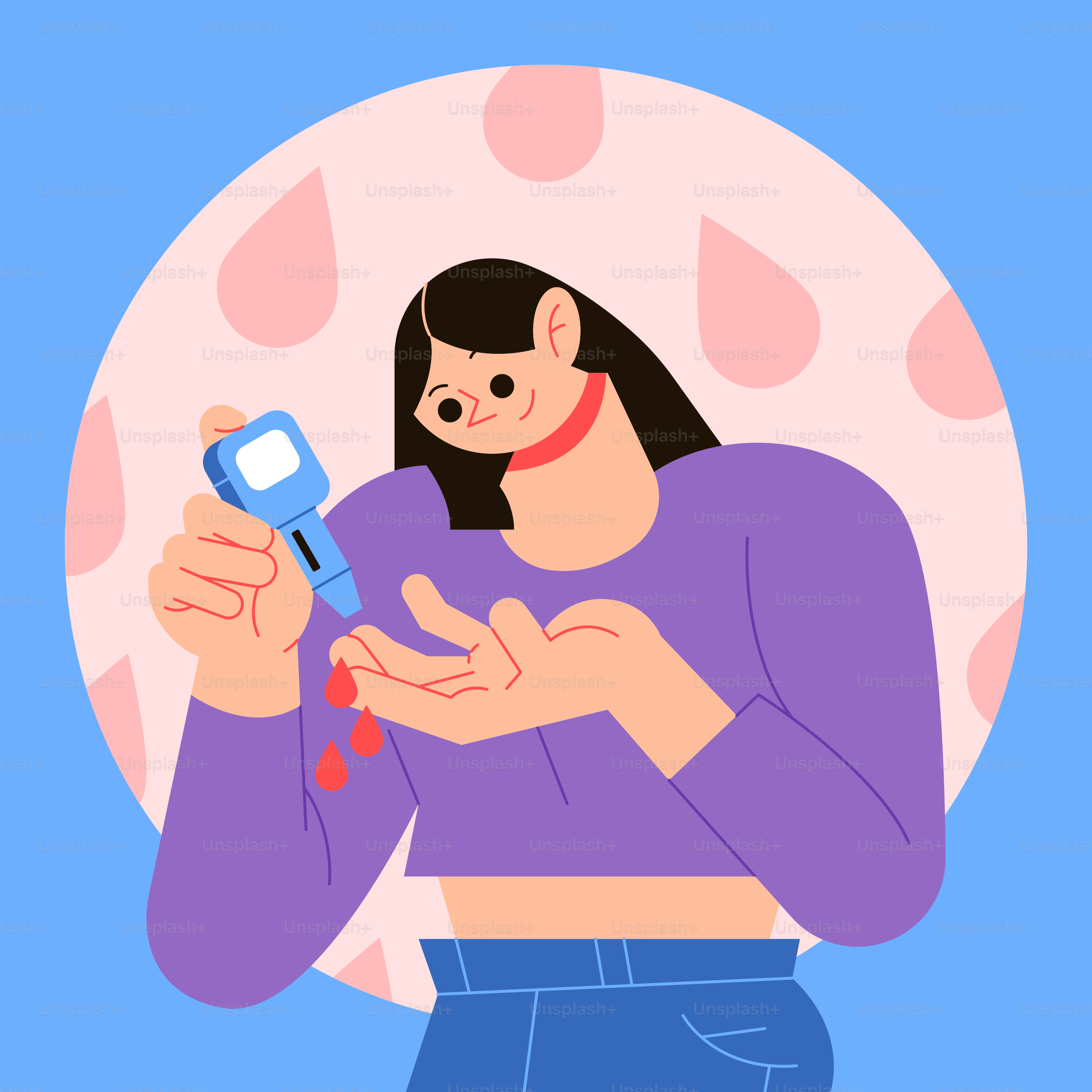 Una donna che tiene un cellulare in mano