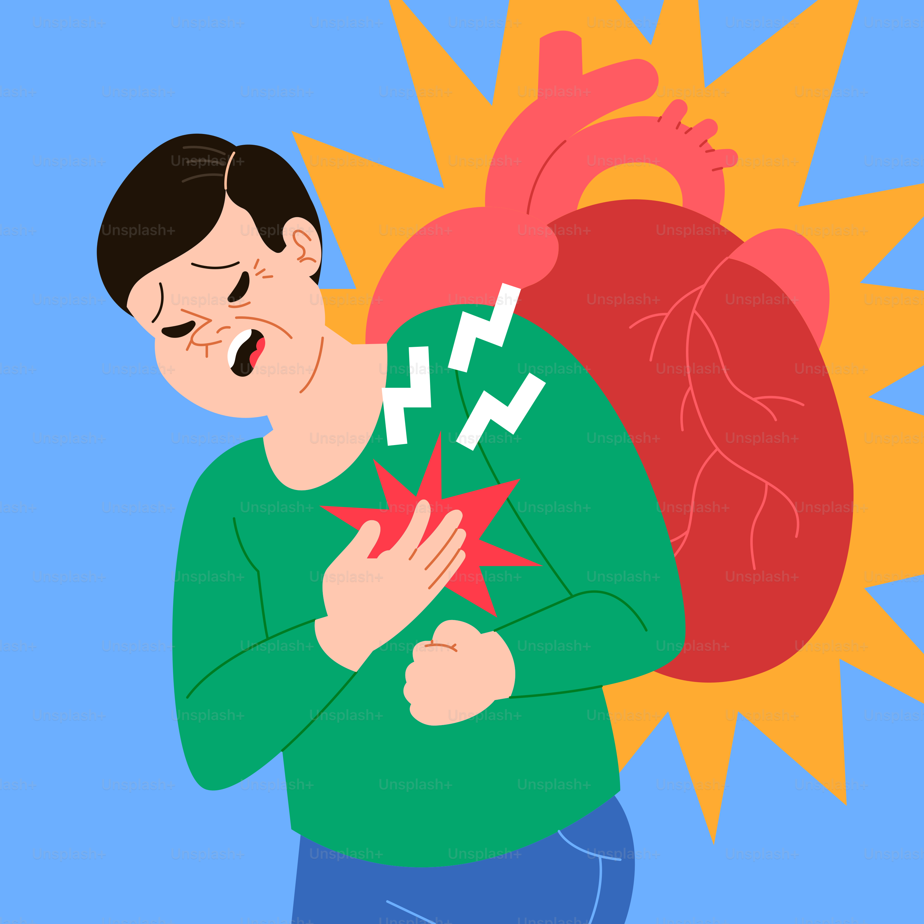 Un homme tenant un cœur orné d’une étoile