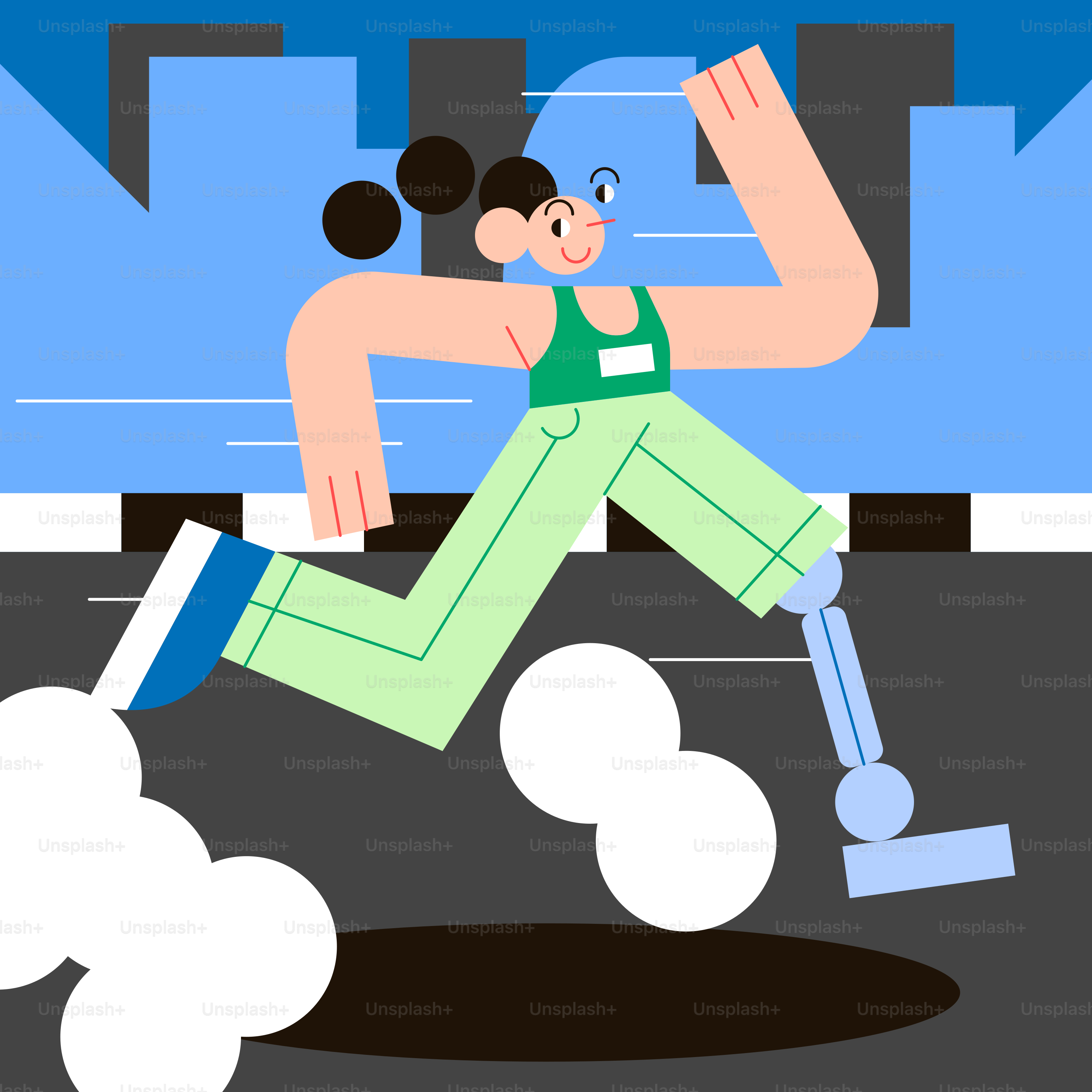 A cartoon of a man sitting on a stool