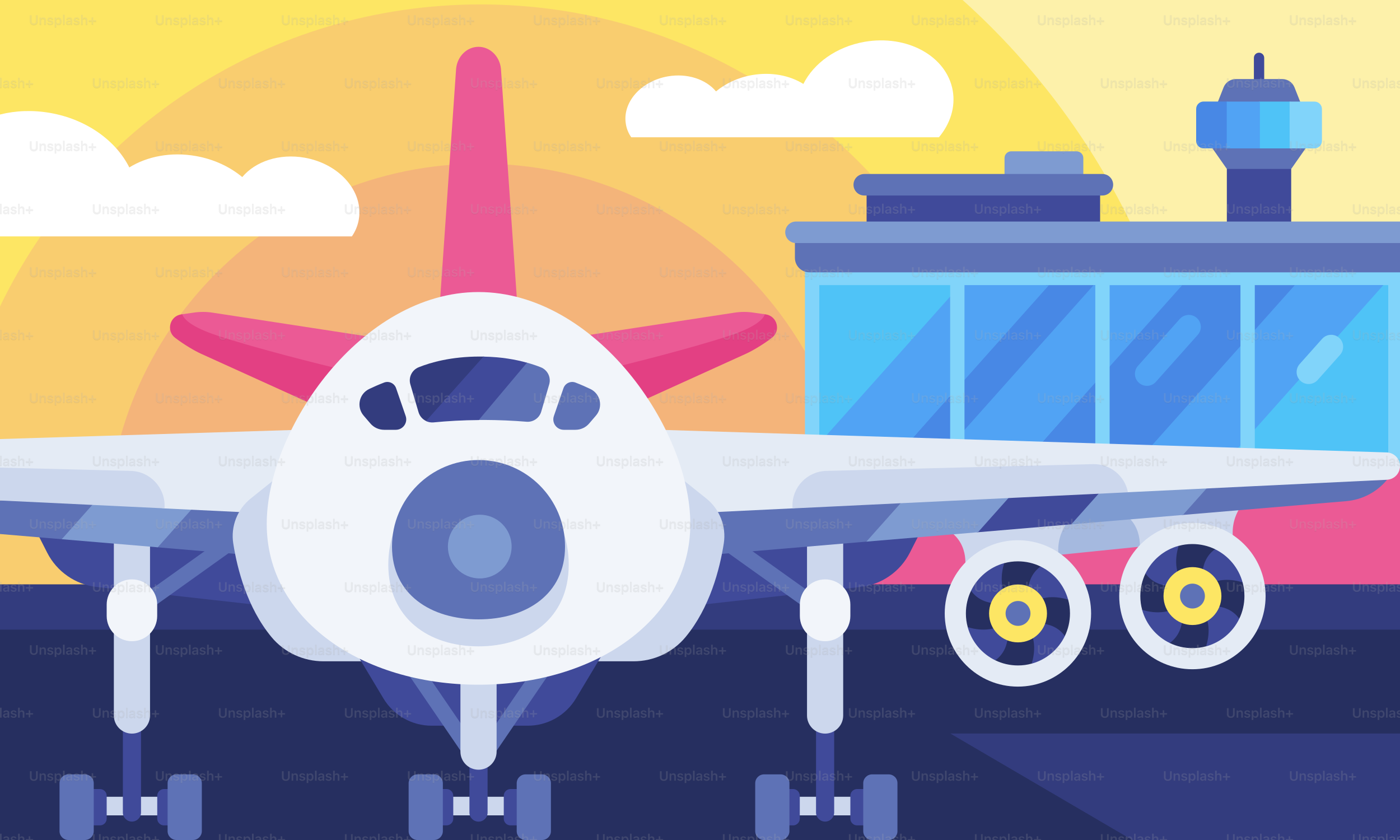 A plane that is sitting on a runway