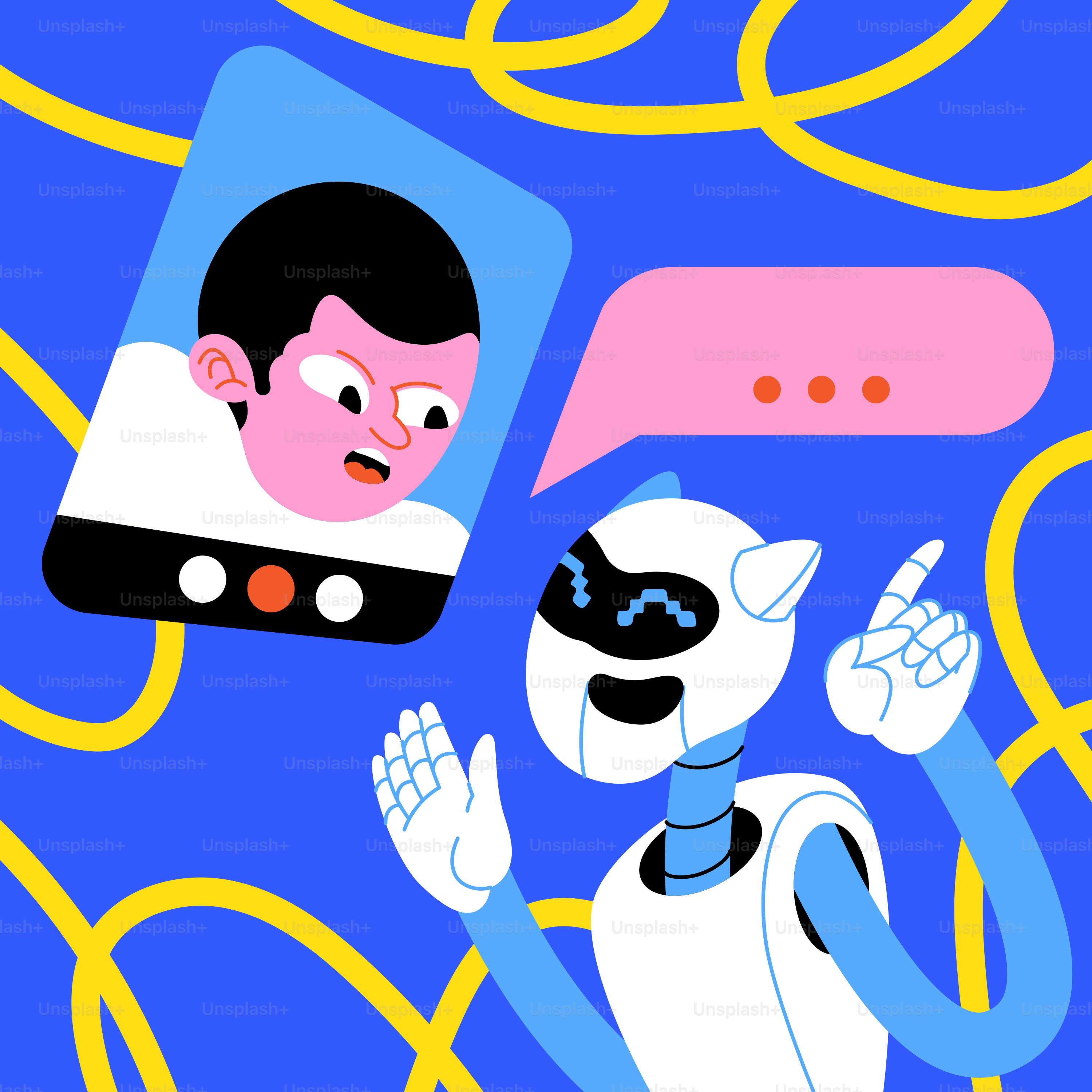 A pink background with a cartoon character holding a scale vector ...