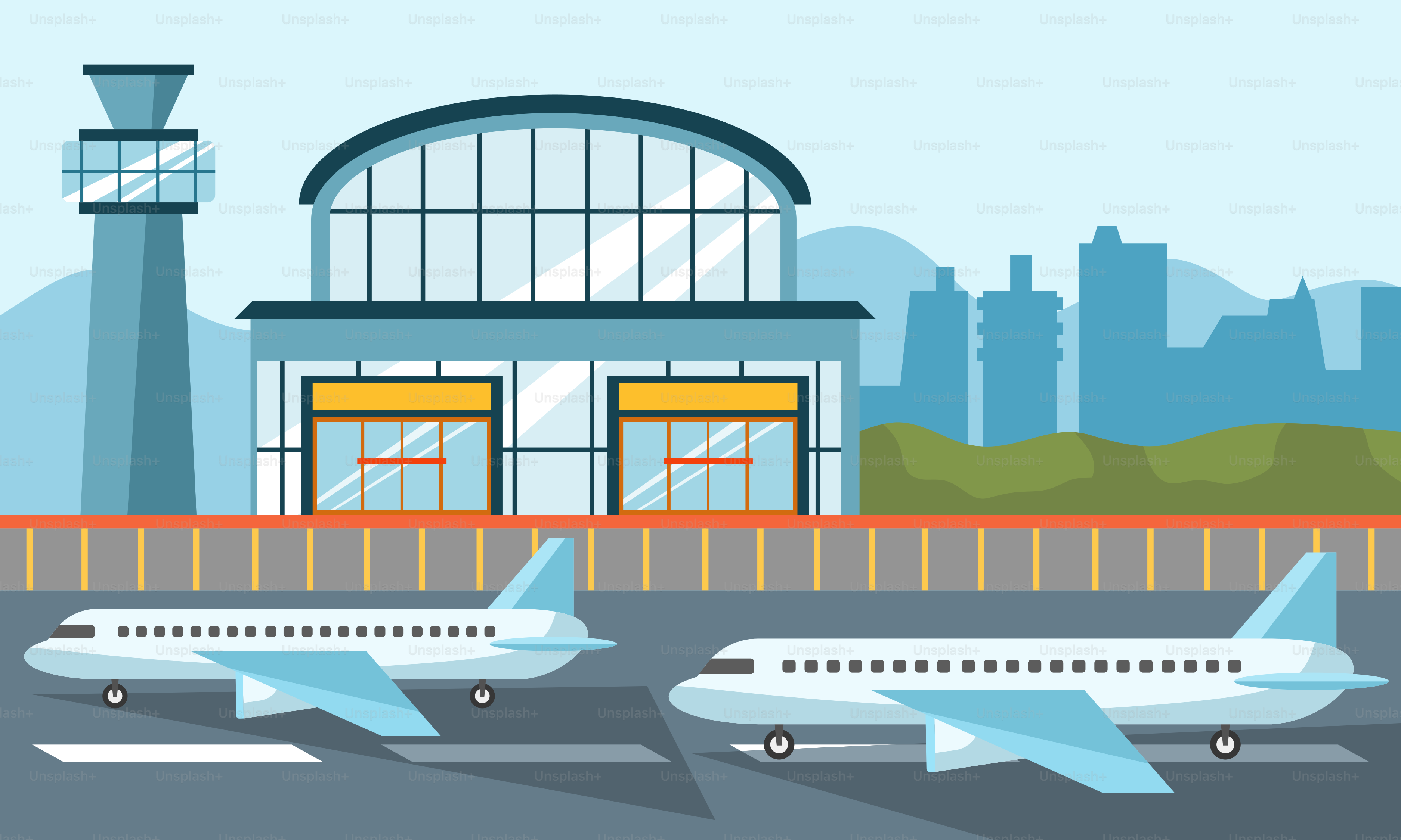 A group of airplanes that are on a runway