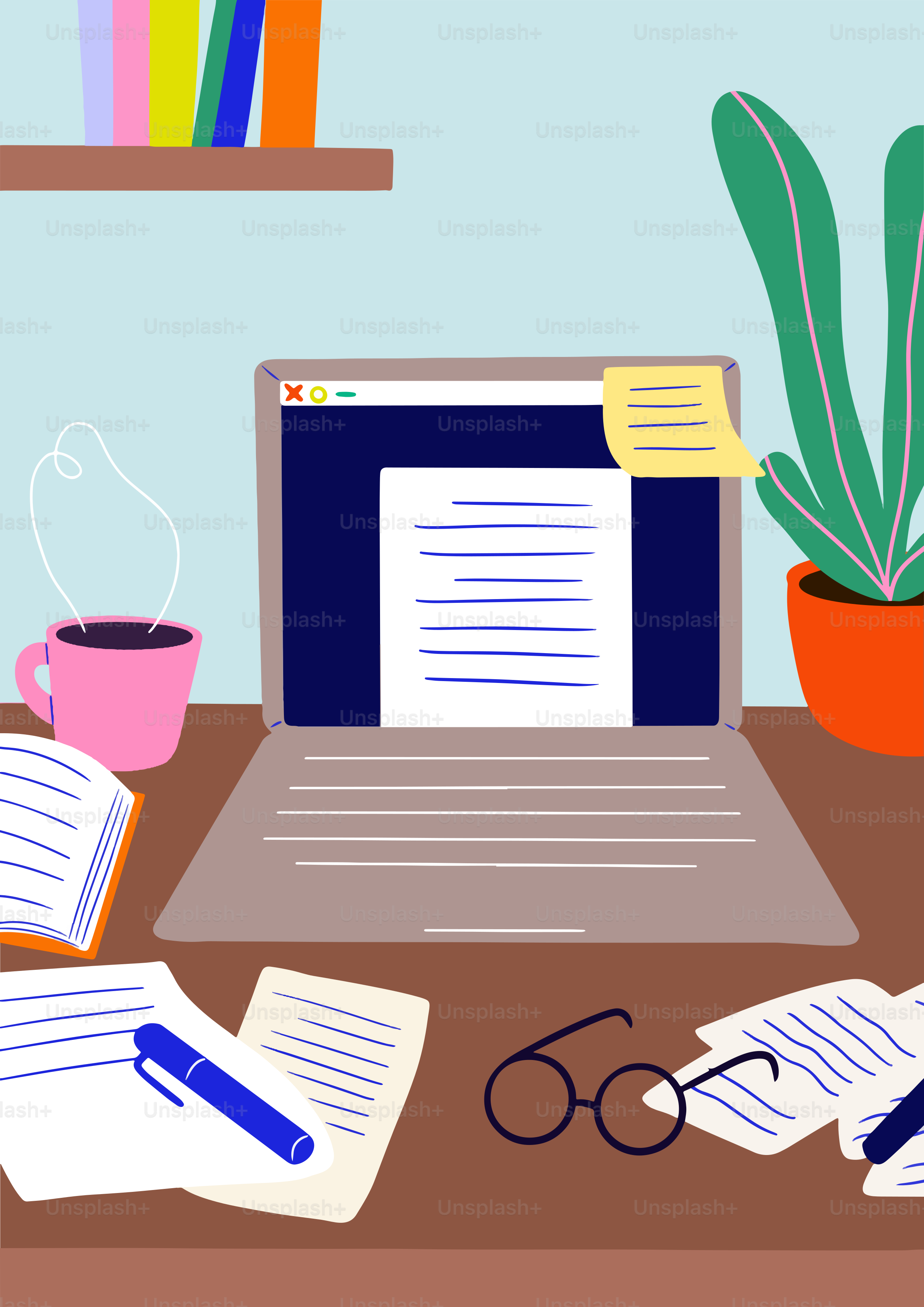 Un ordinateur portable posé sur un bureau en bois