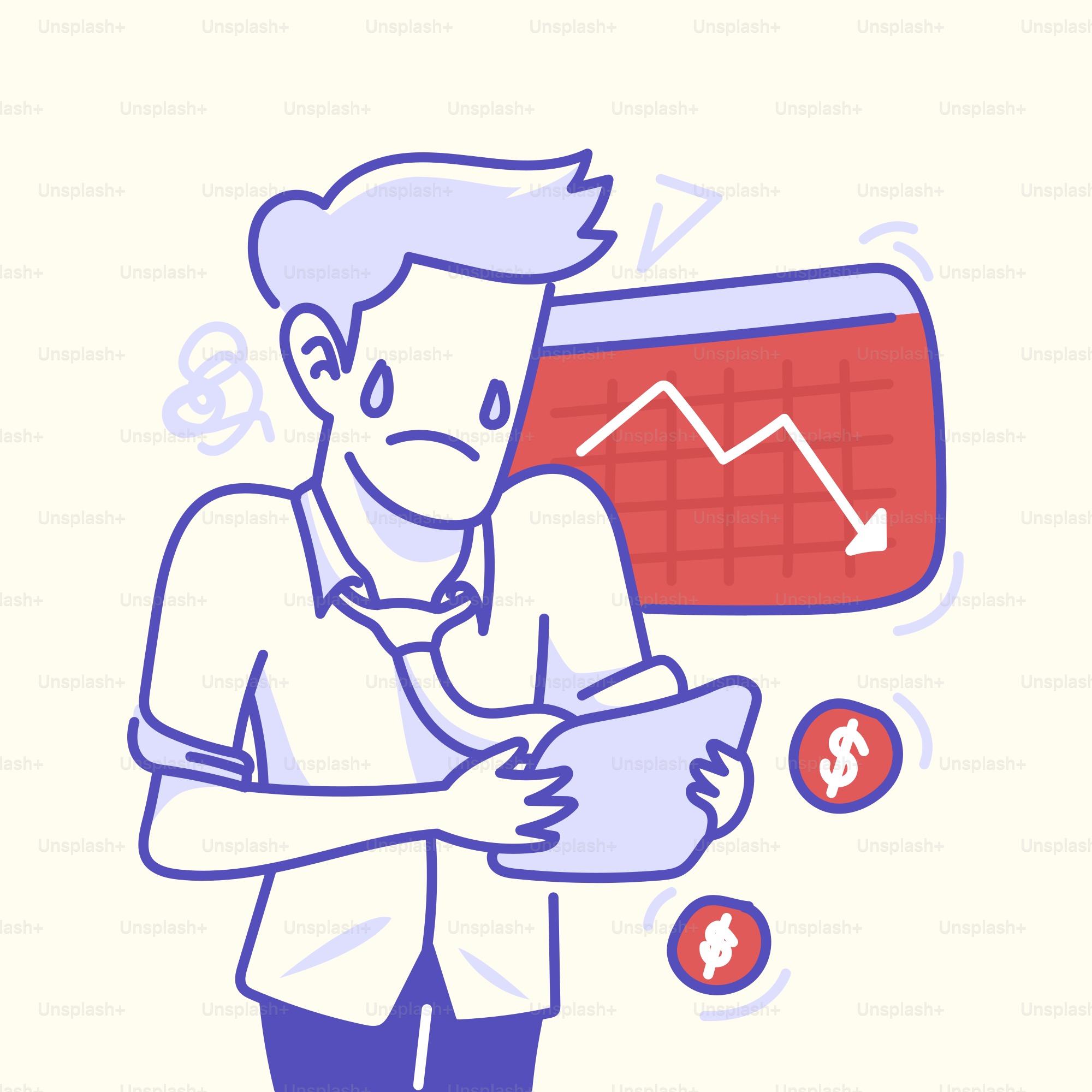A man holding a clipboard with a red chart on it