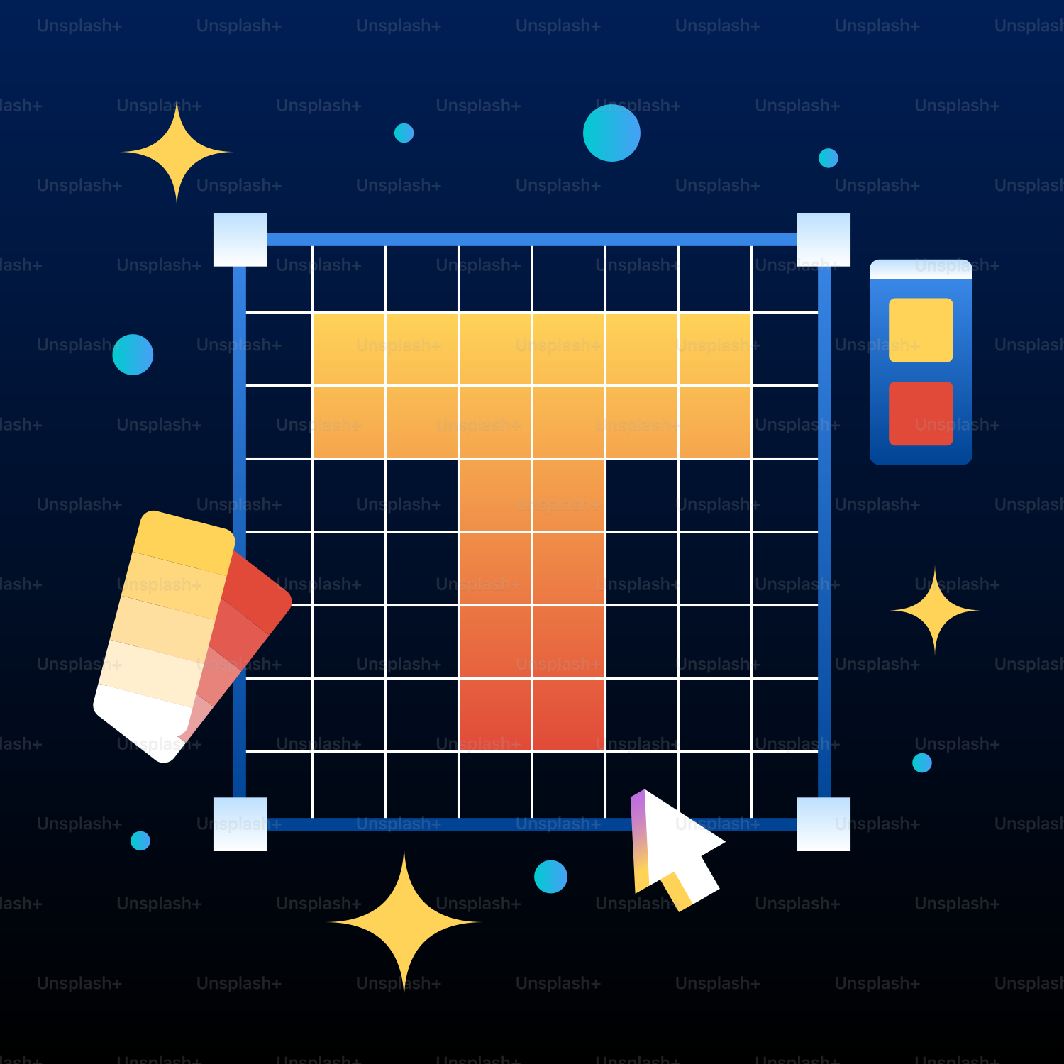 A blue background with a picture of a letter t