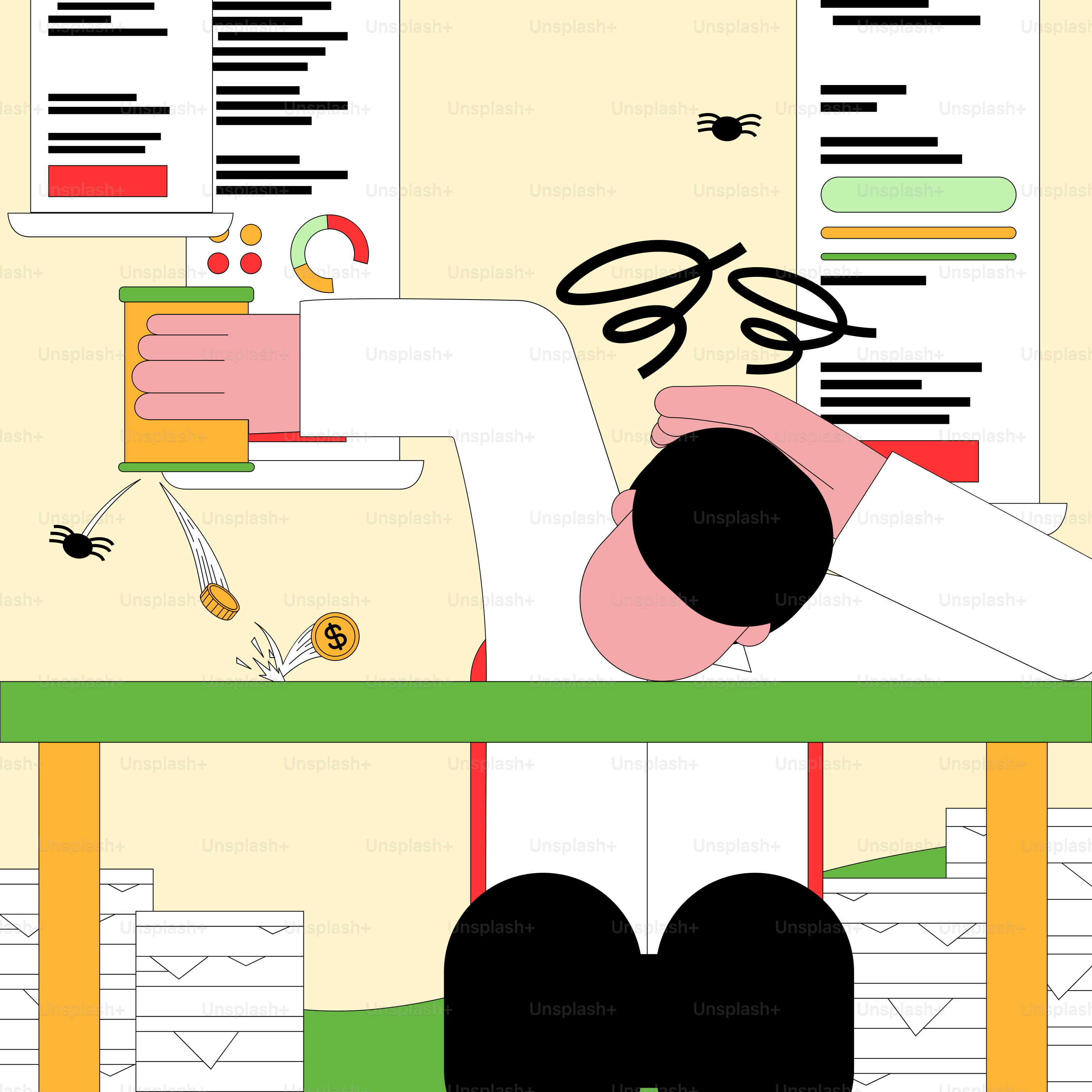 A person sitting at a desk in front of a computer