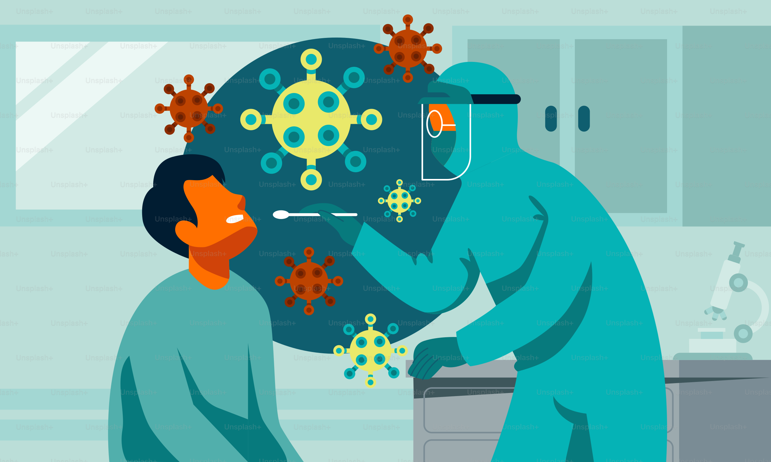 A couple of people that are in a room