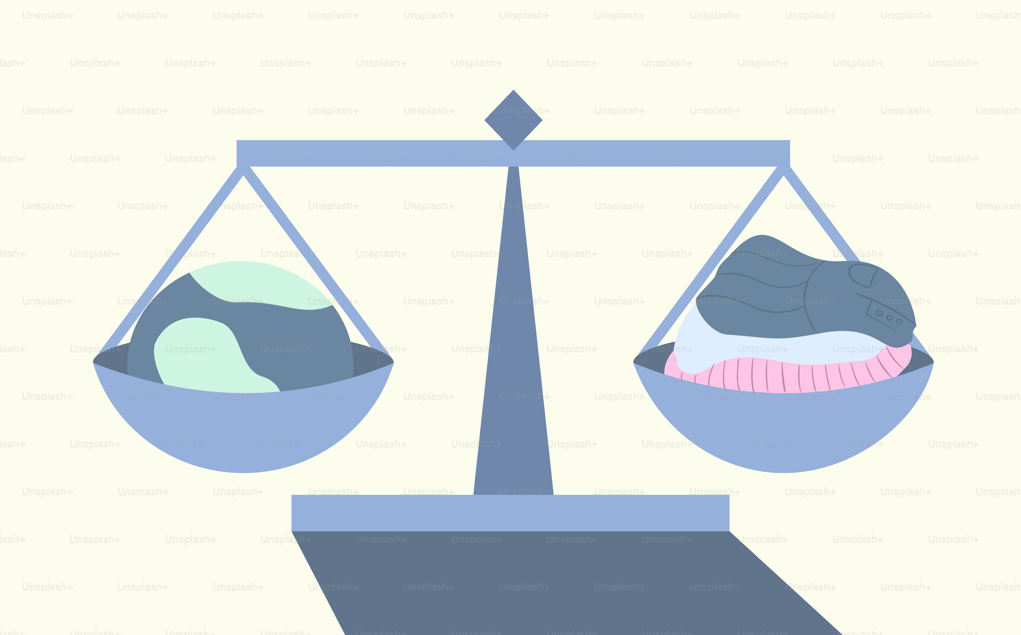 A balance scale with a person sitting on top of it