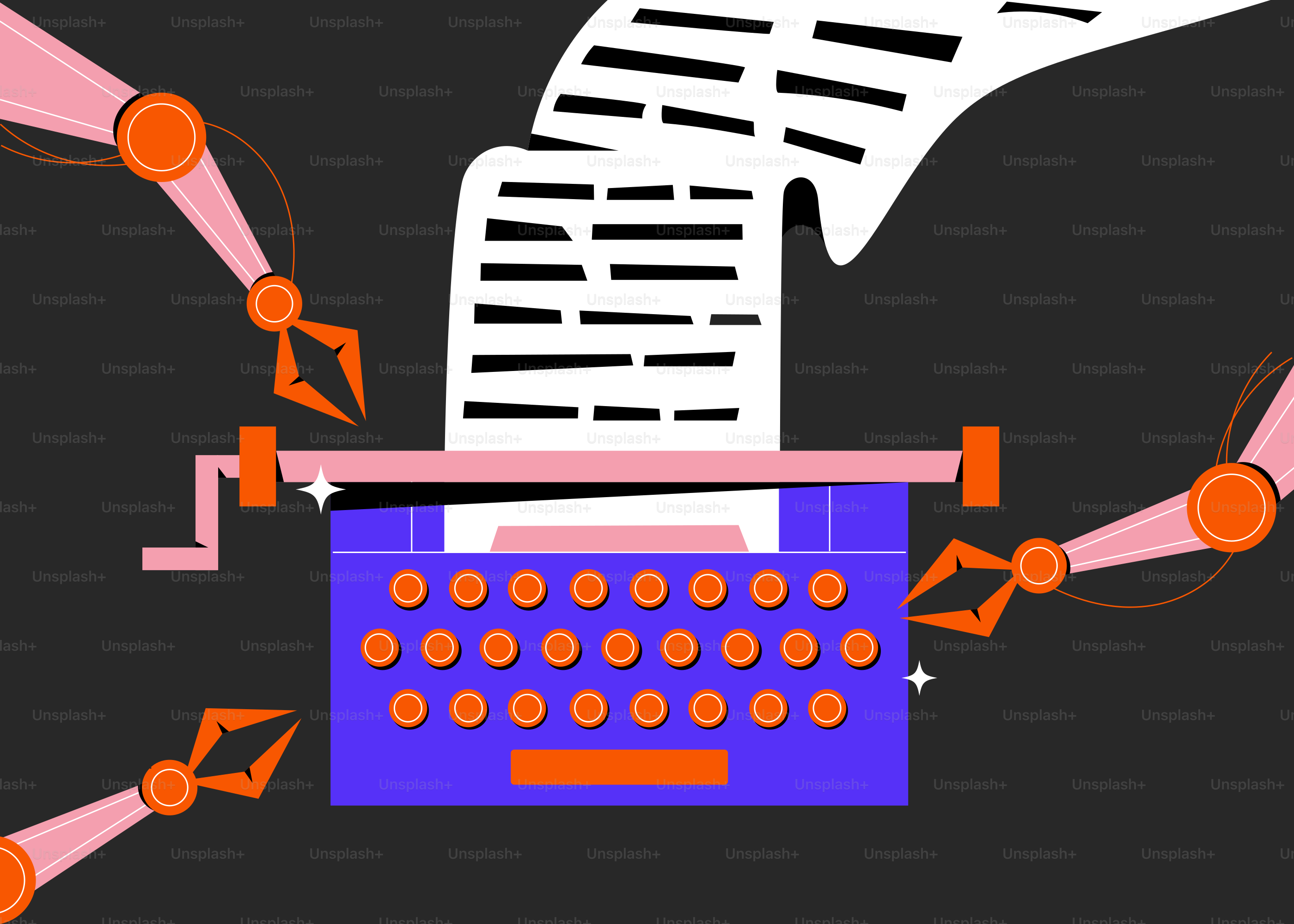 A hand holding a paper over a typewriter