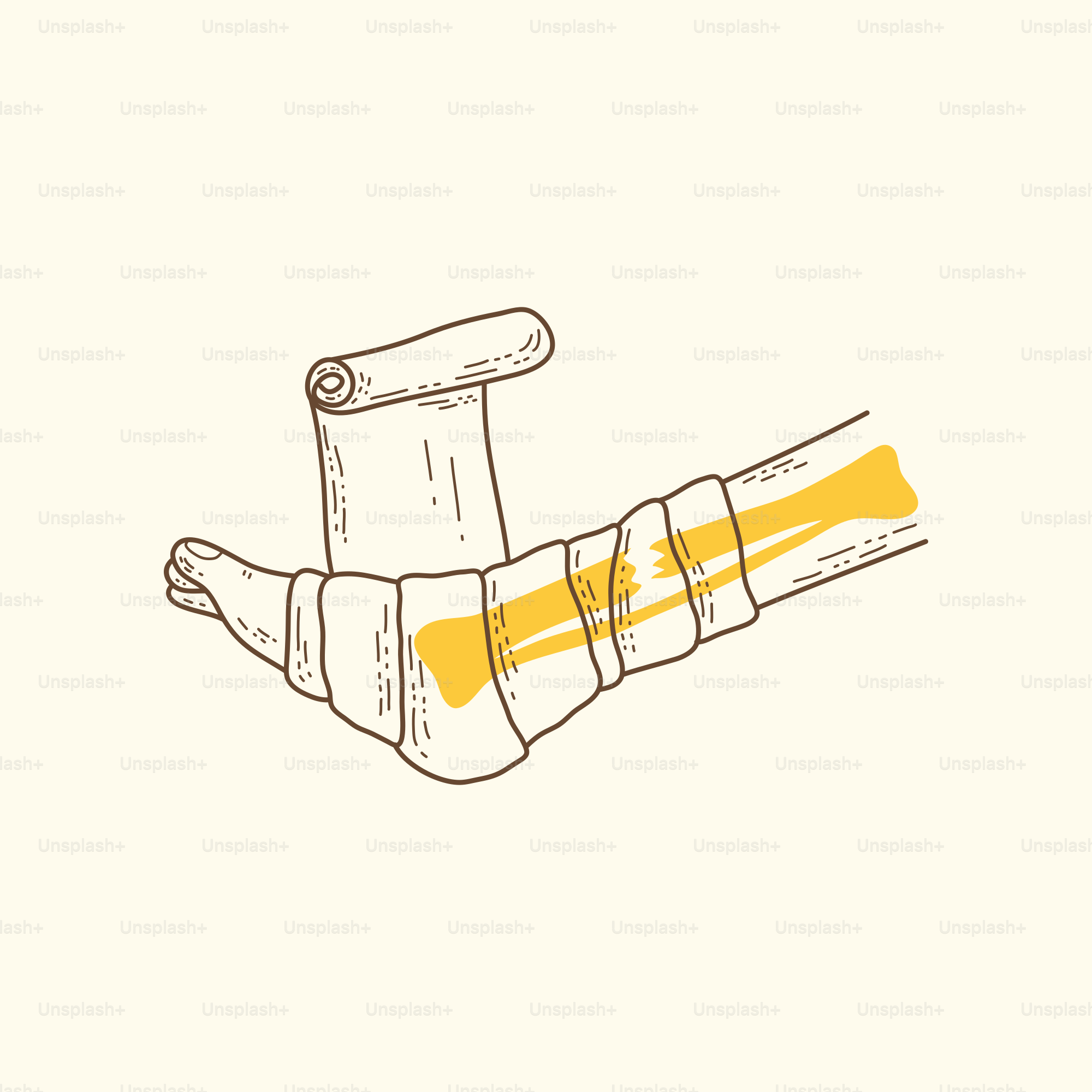 A drawing of an object that looks like an arm