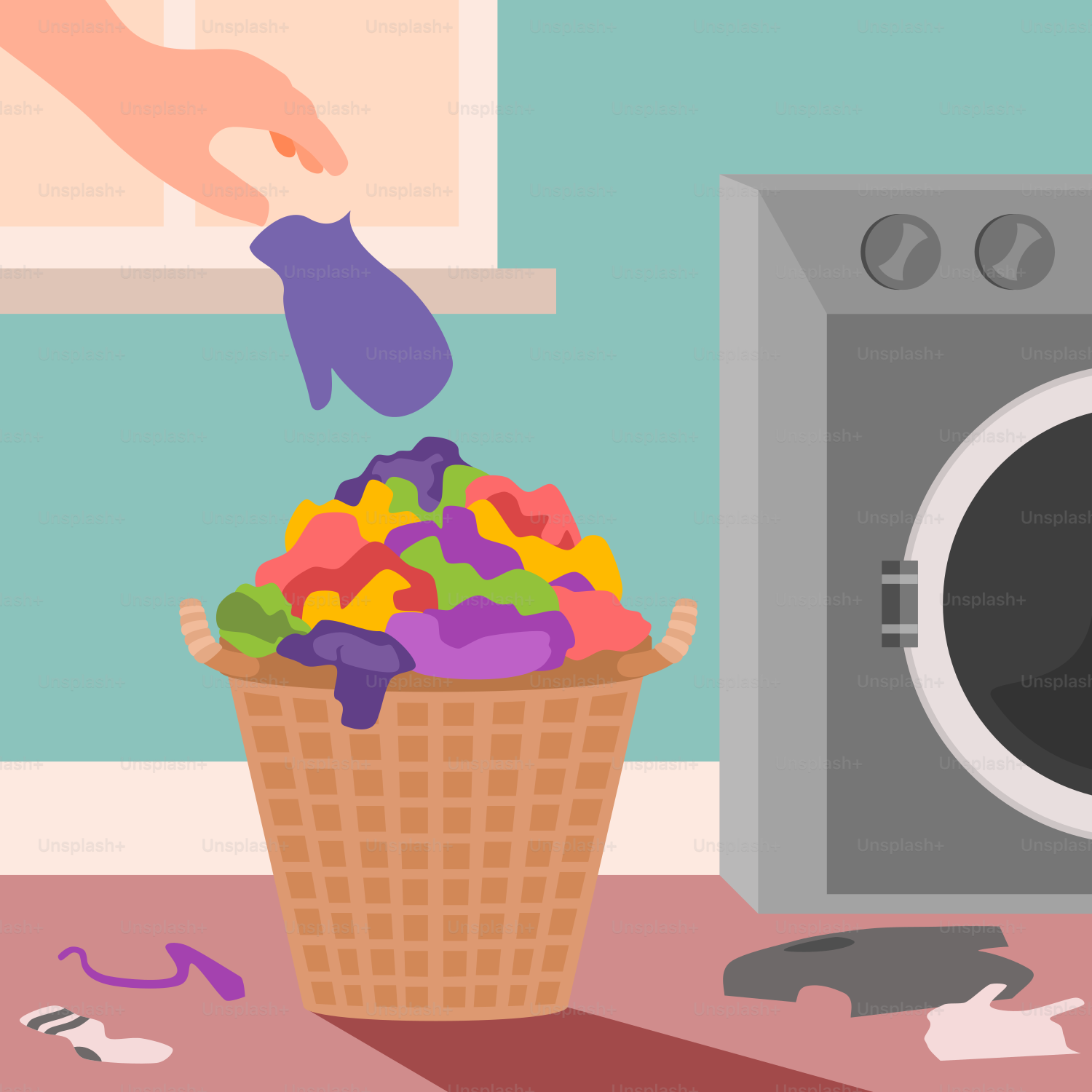 A person is cleaning a microwave with a rag