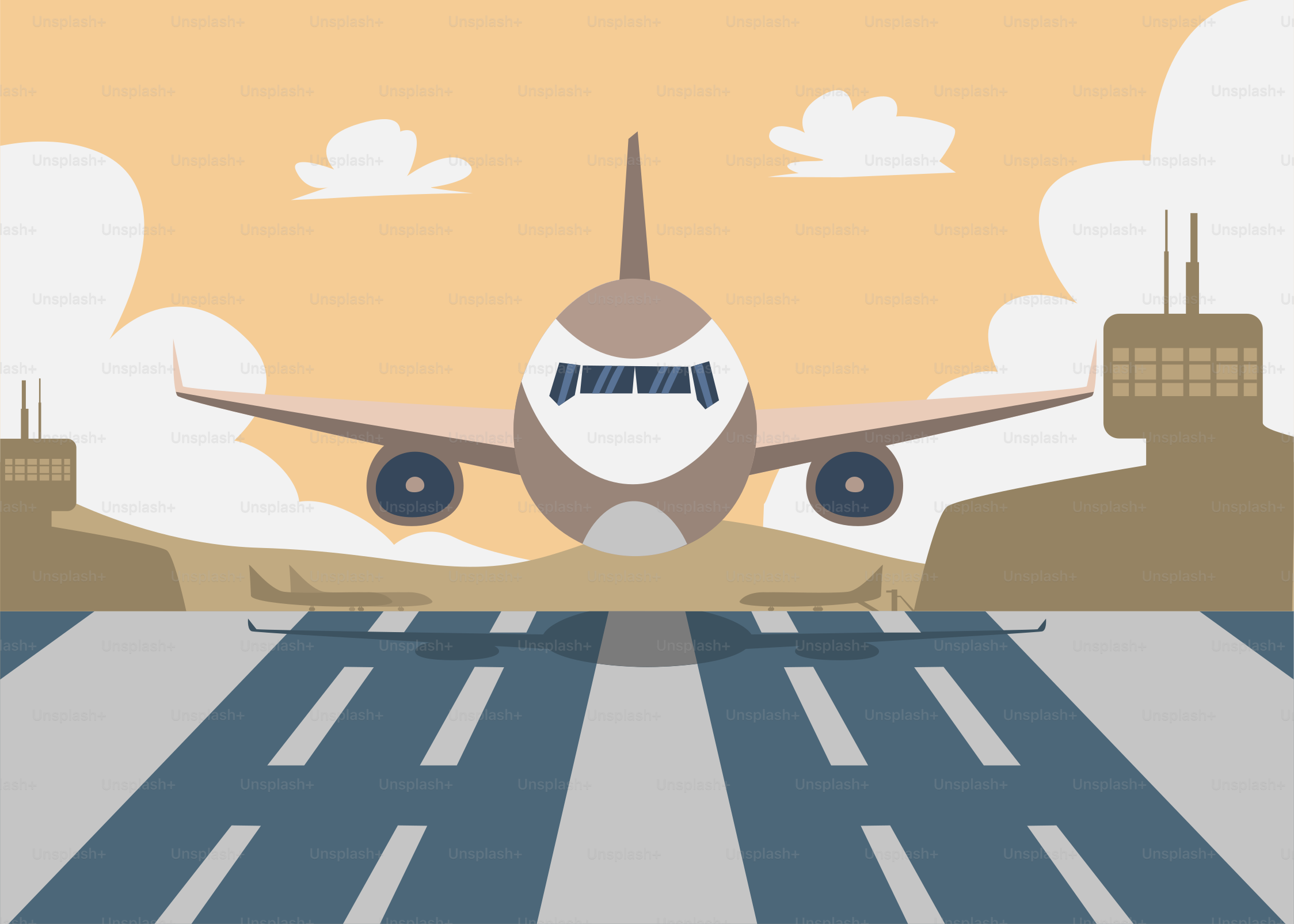 A large jetliner sitting on top of an airport runway