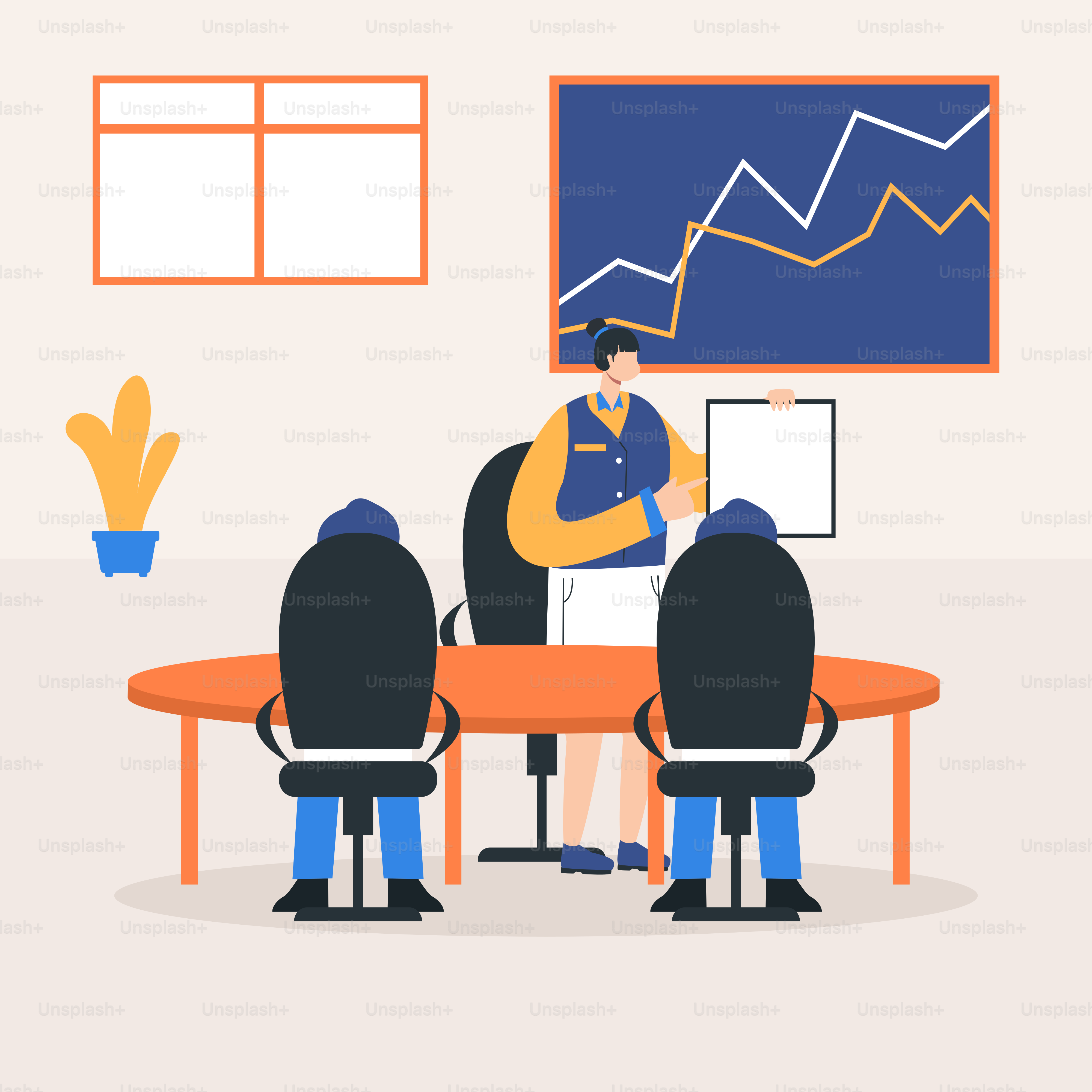 A group of people sitting around a conference table