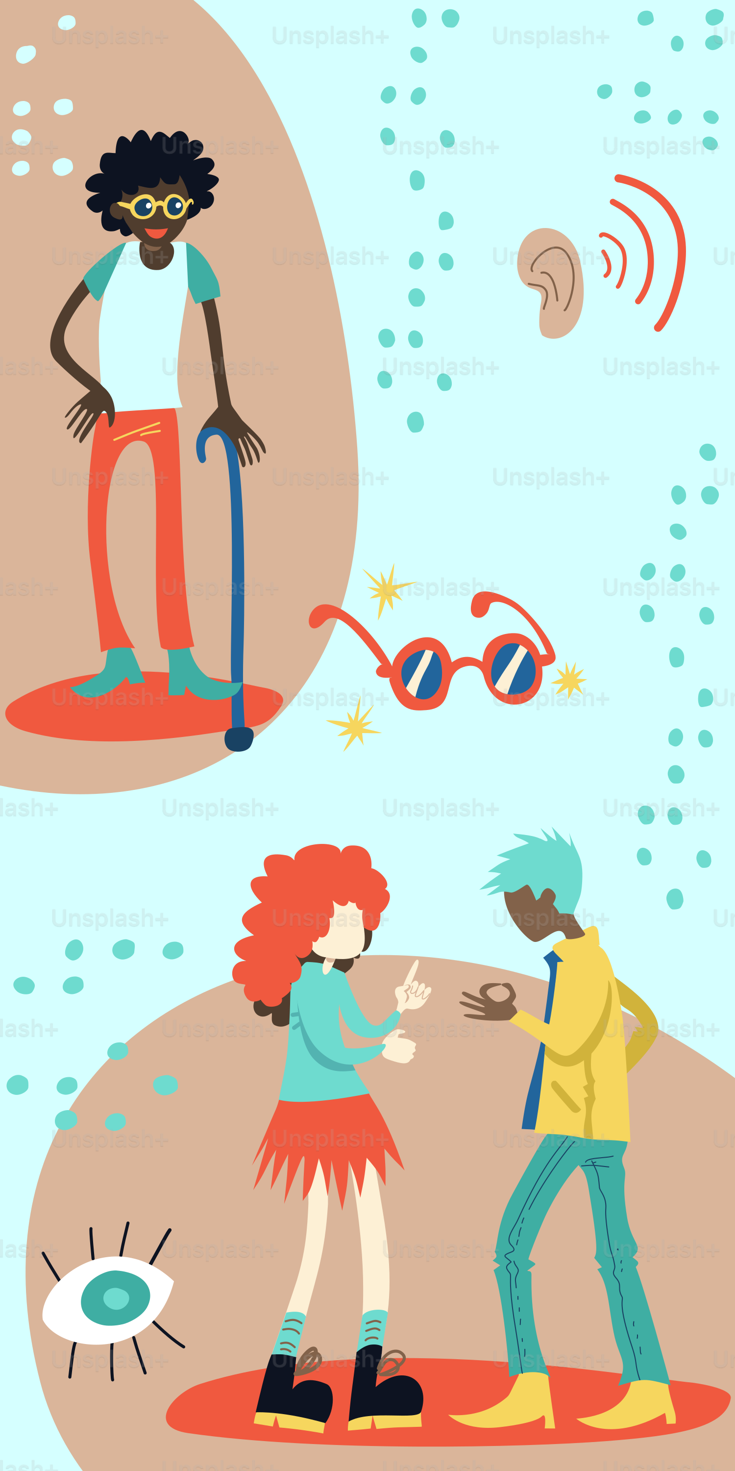 Un par de personas de pie una al lado de la otra