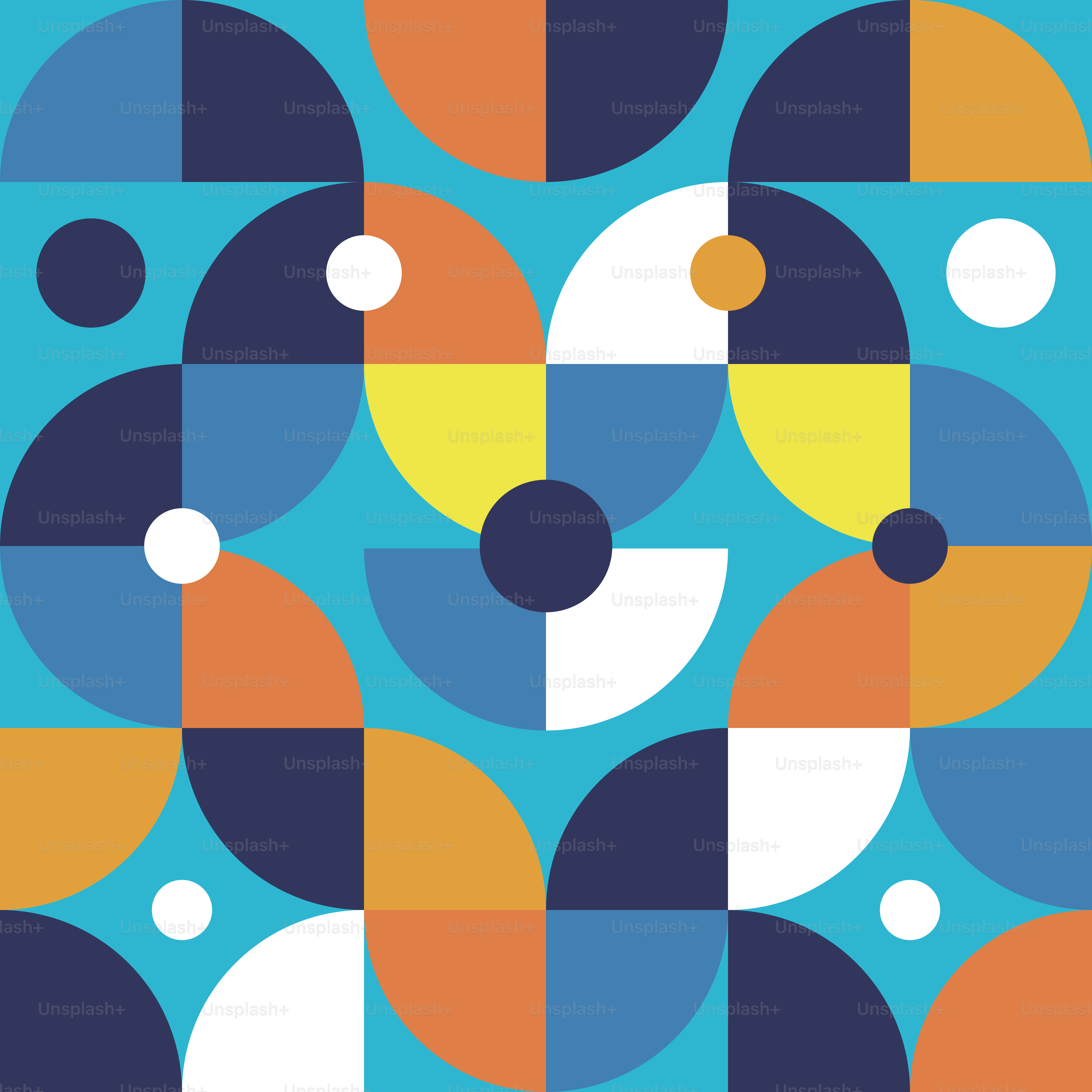 A blue and orange pattern with circles vector – Geometric Image on Unsplash