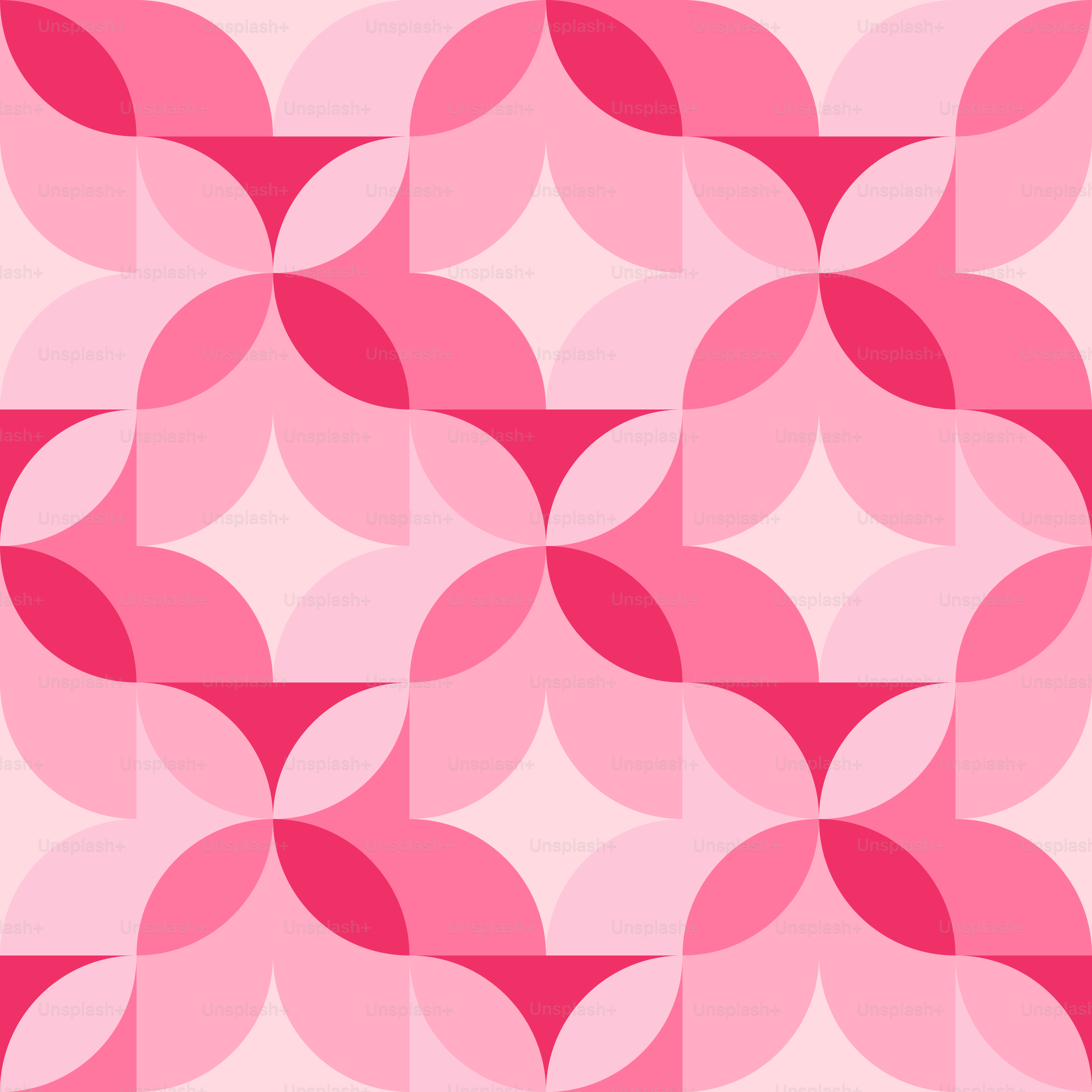 A pattern of pink circles on a white background