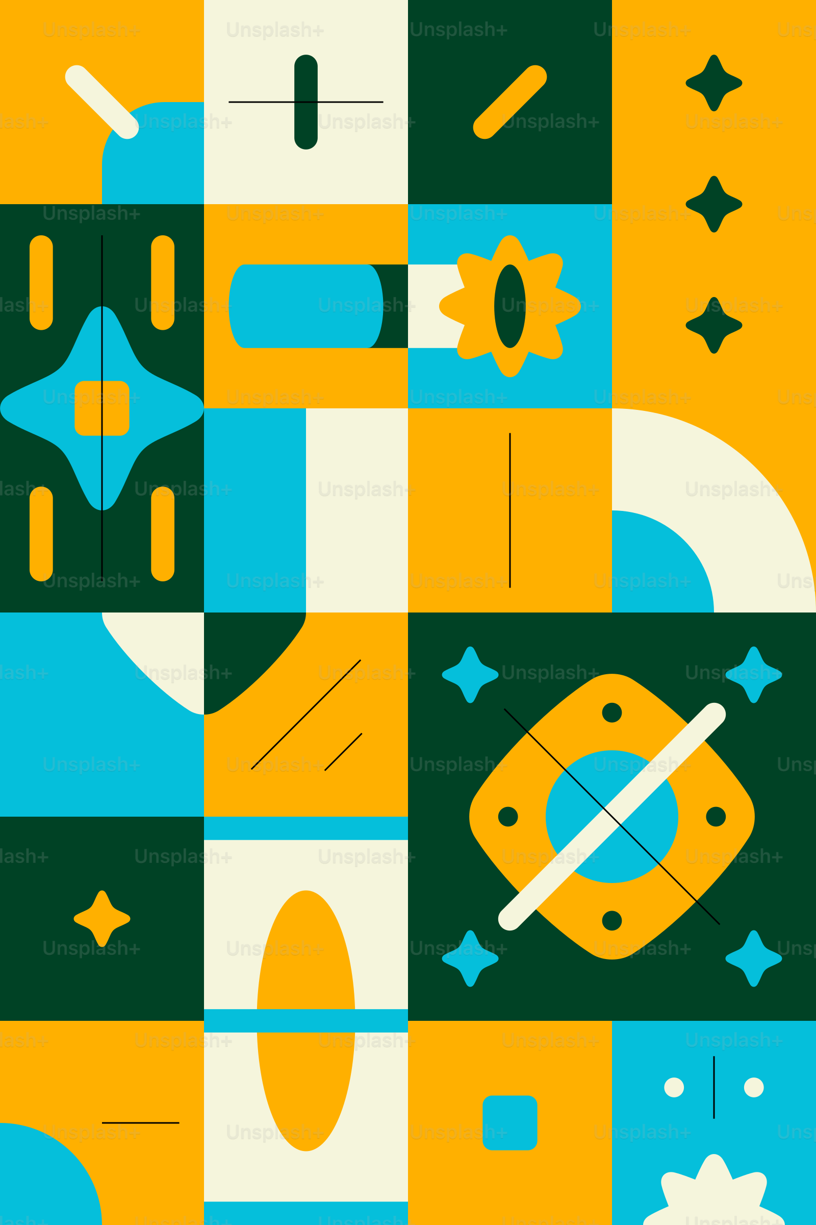 A poster with a bunch of different things on it