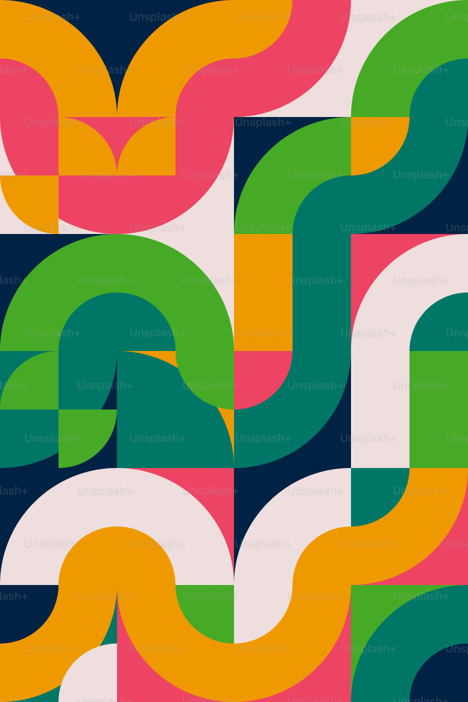 A colorful abstract pattern with wavy lines
