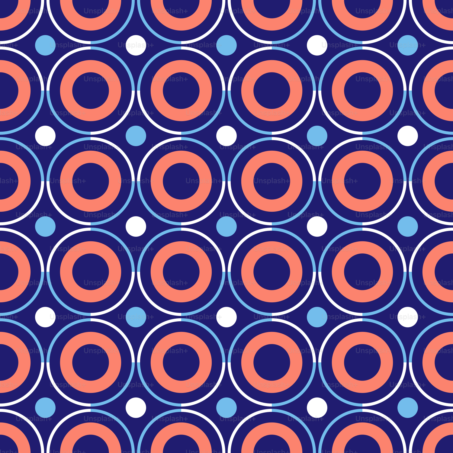 A blue and red pattern with circles vector – Colourful patterns Image ...